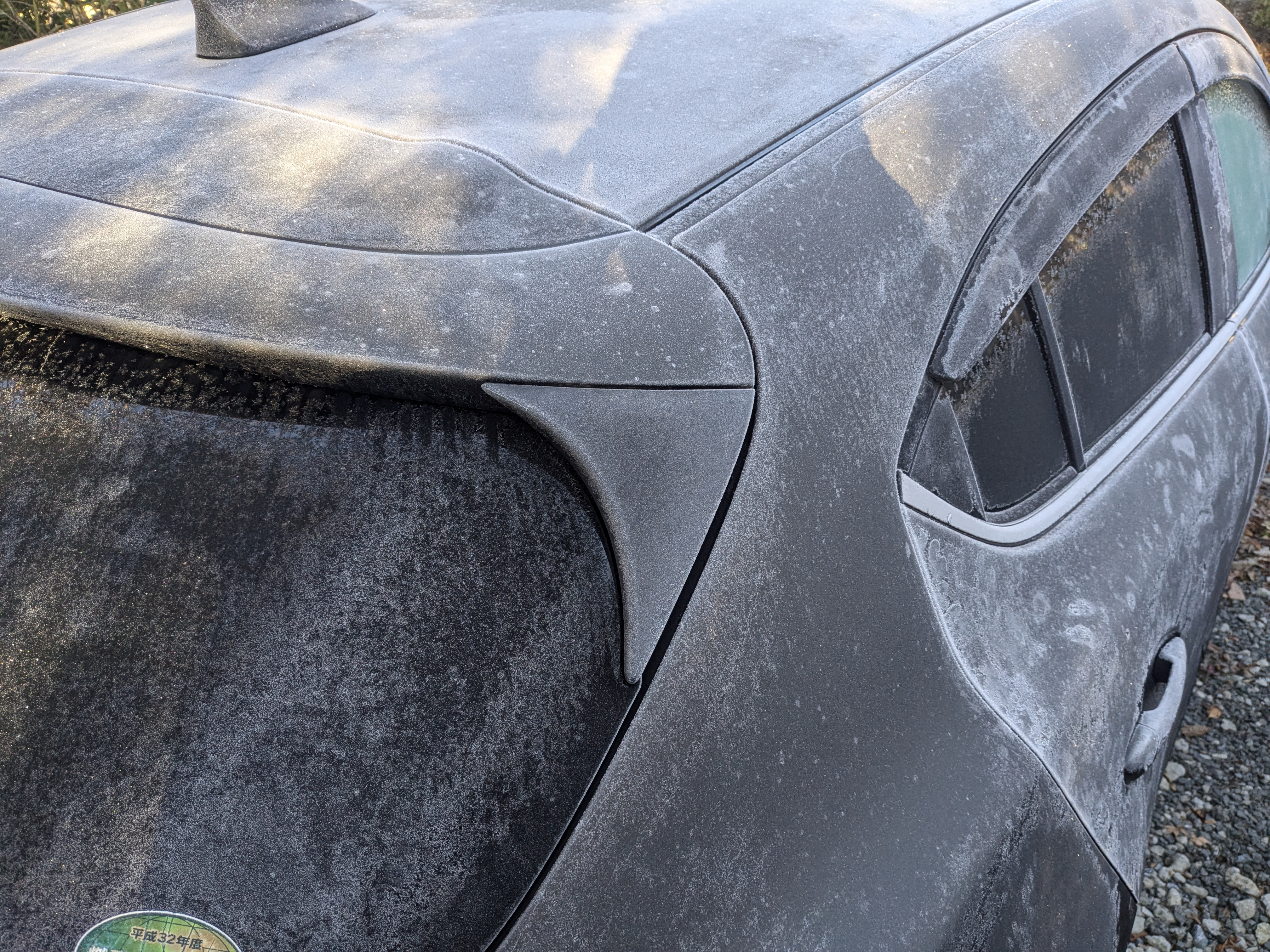 2024年12月01日　寒すぎて車凍結してた