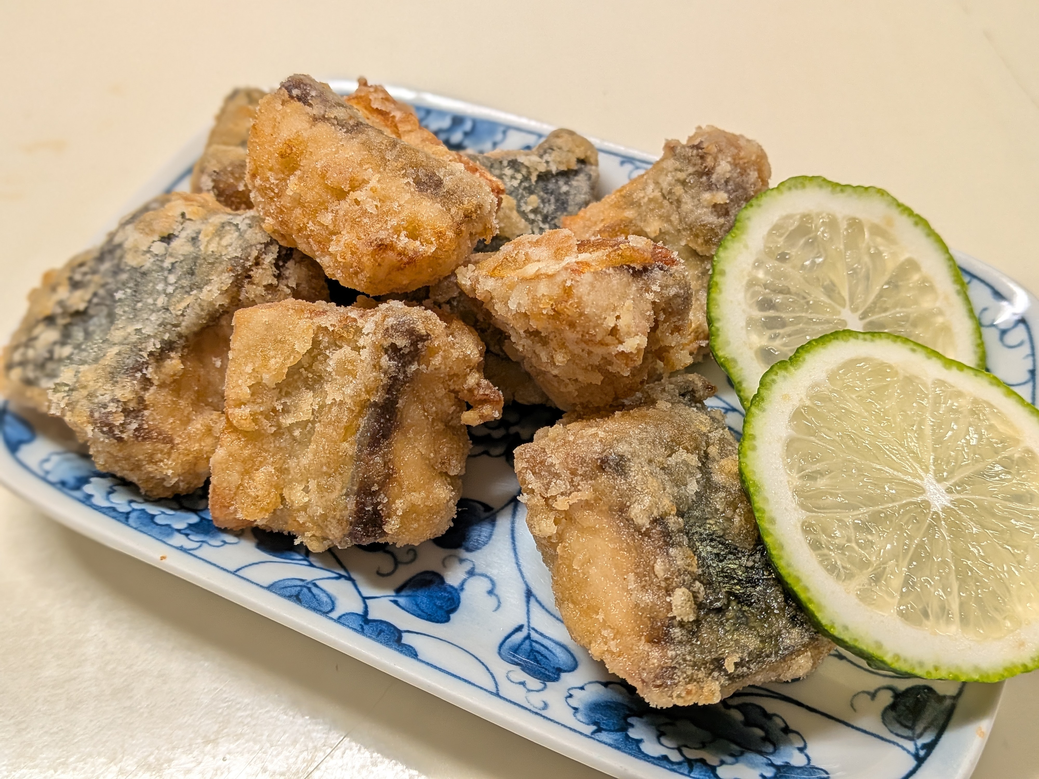 25年8月31日 御前崎沖ジギング料理 サバの竜田揚げ