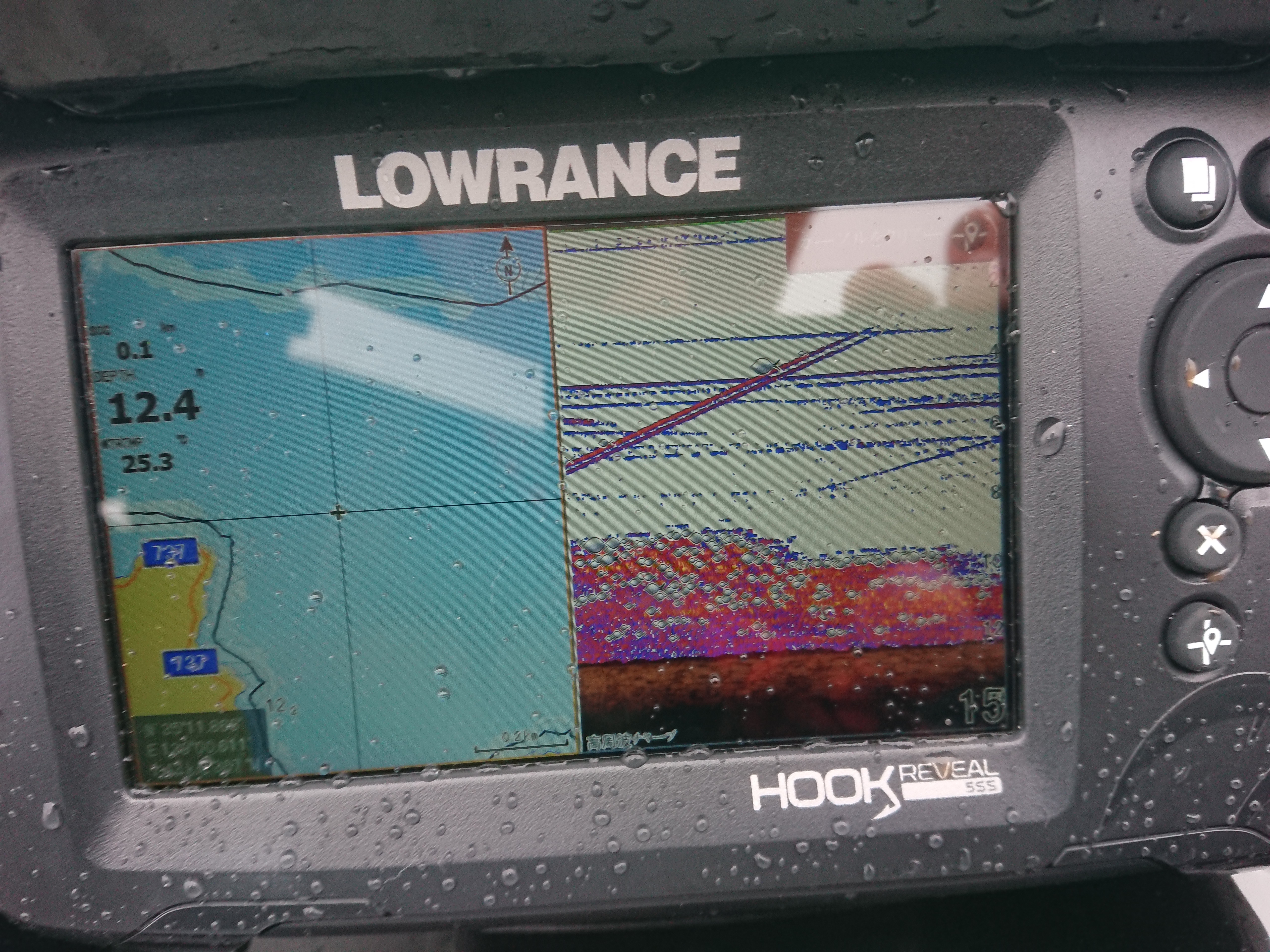 250913　芦ノ湖ワカサギ　釣行　濃い反応