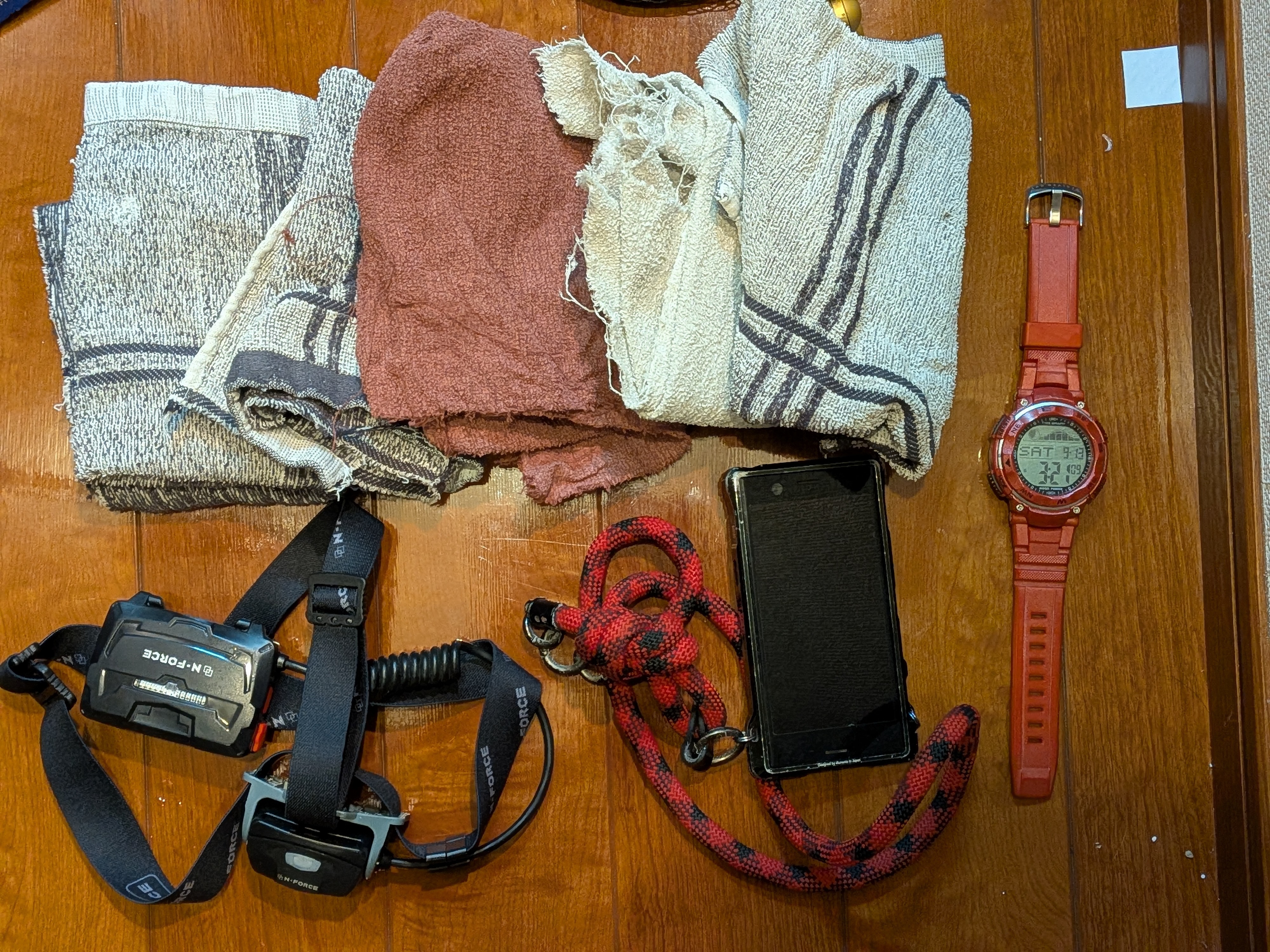 250913　芦ノ湖ワカサギ　準備　身の回り用品