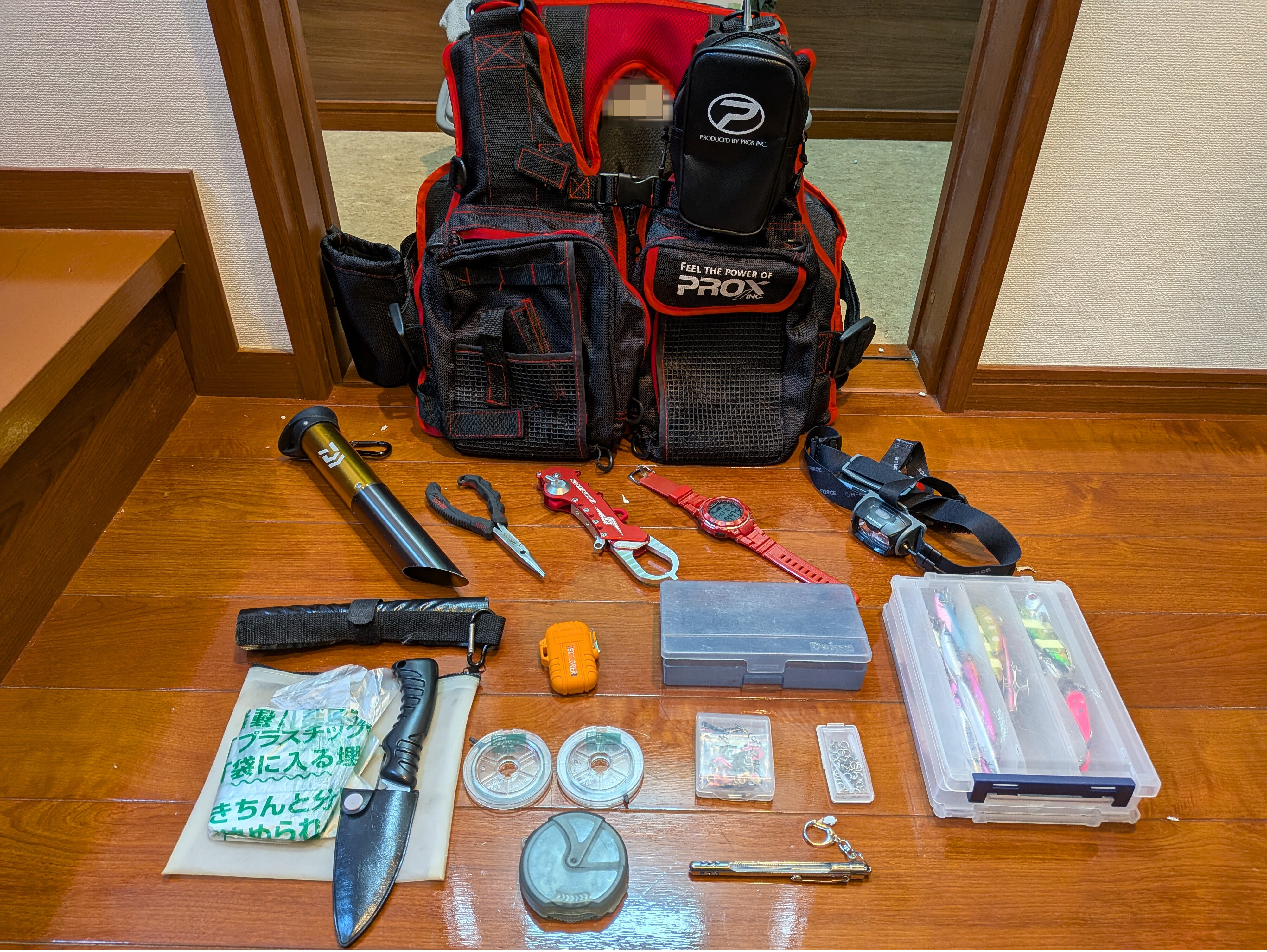 251005 本栖湖レイクトラウト大会 釣具一式