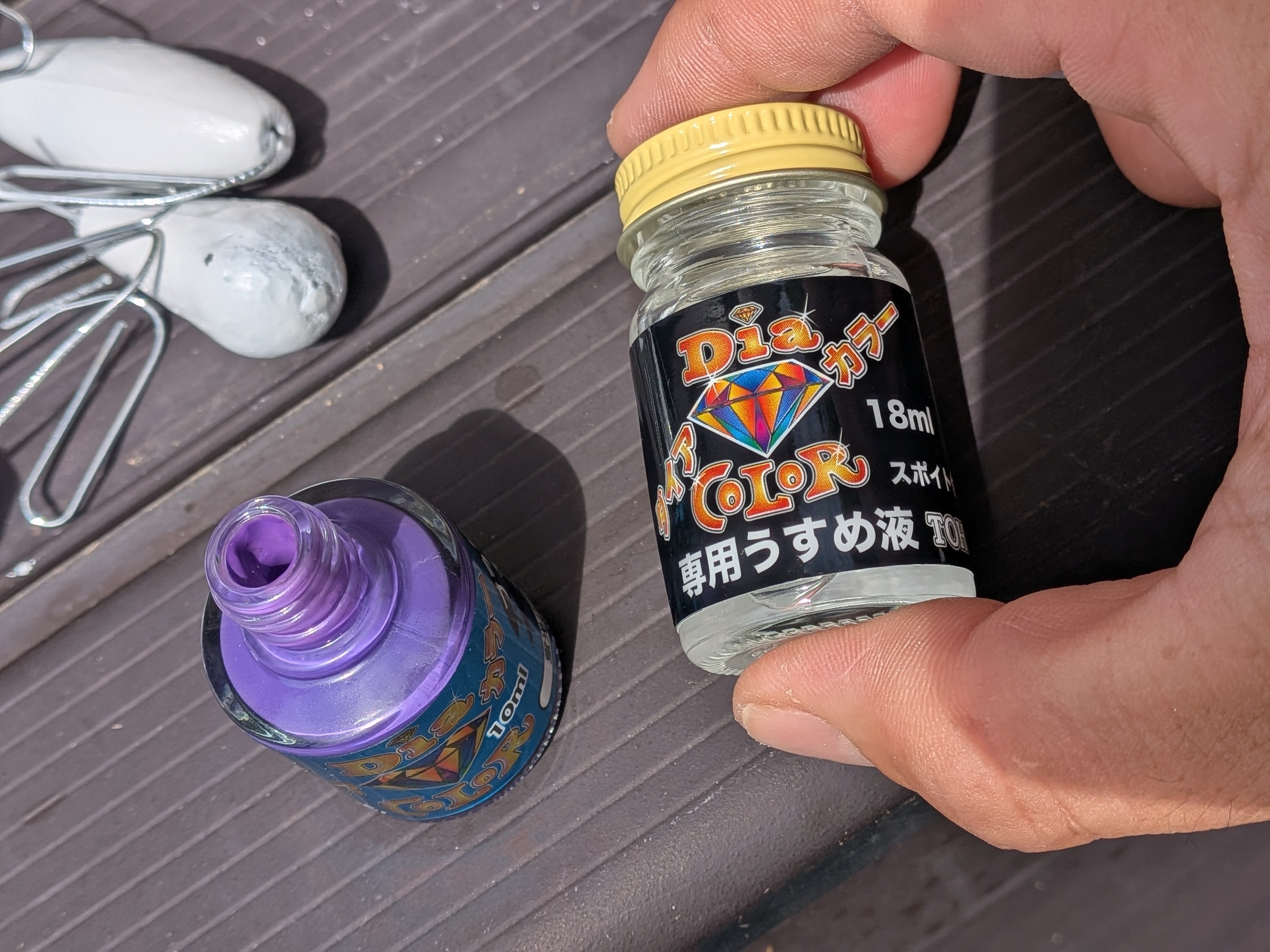 サーベルカブラオモリ塗装 うすめ液で調整