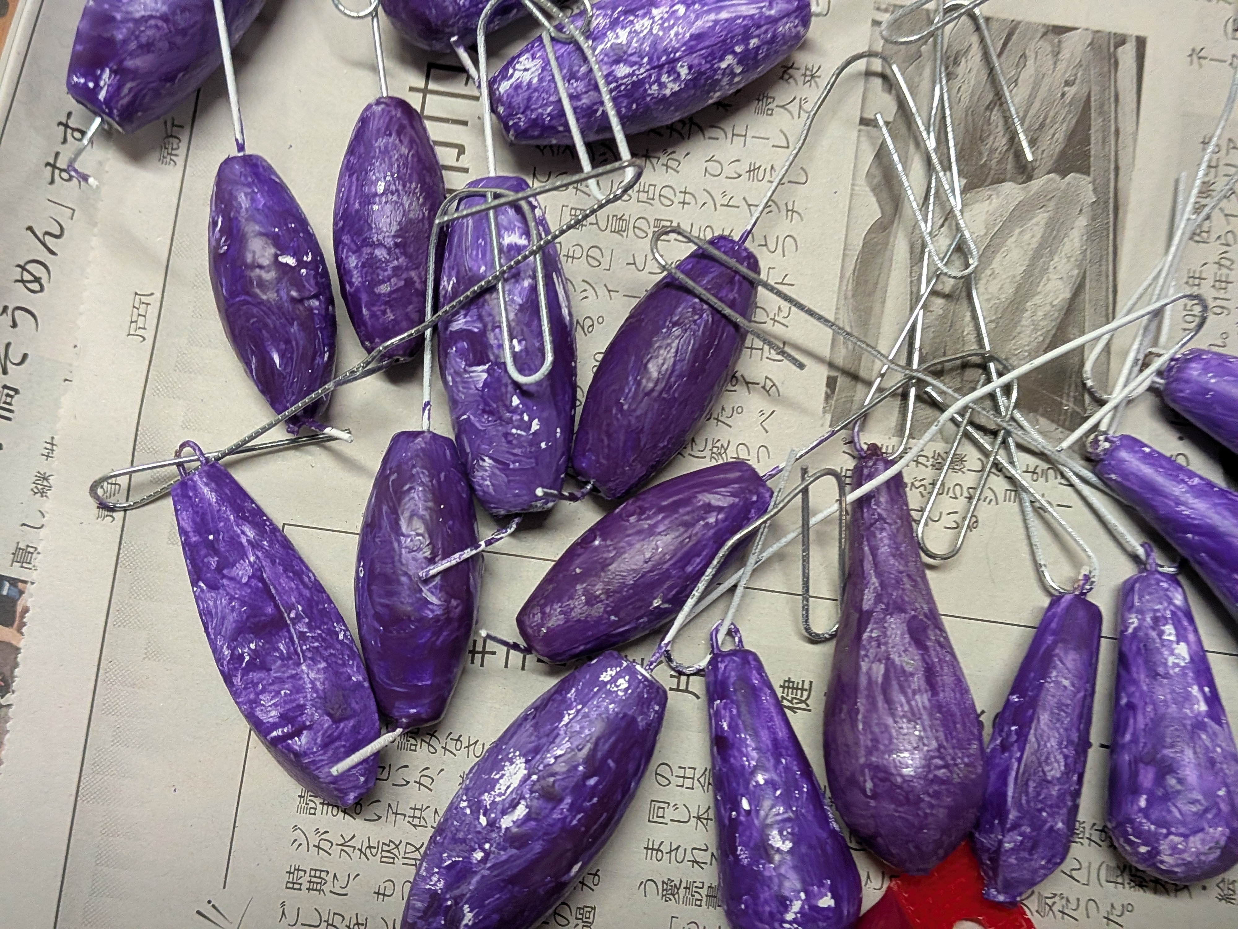 サーベルカブラオモリ塗装 パープル足りなかった