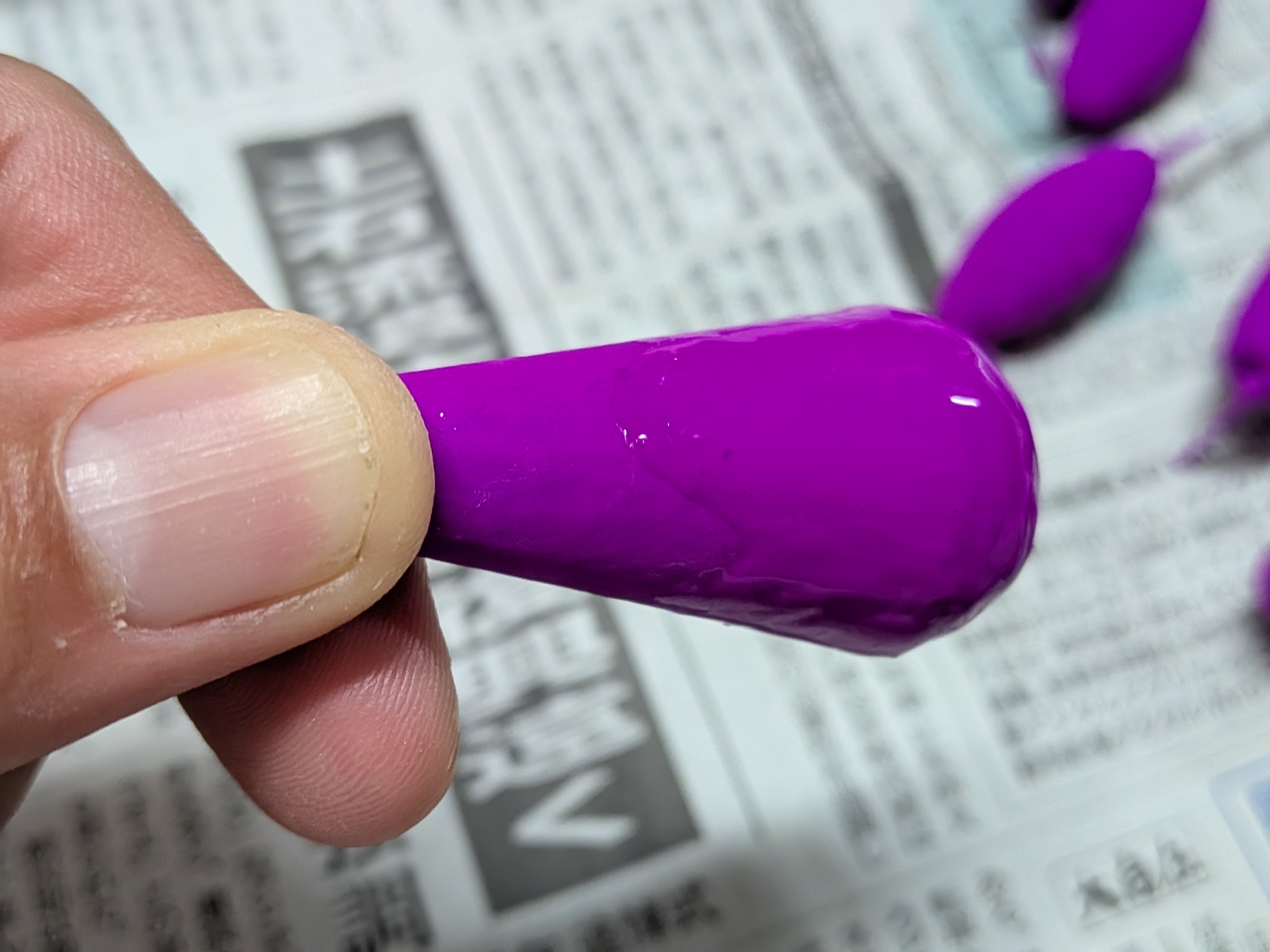 サーベルカブラオモリ塗装 三回目は色の違い無し