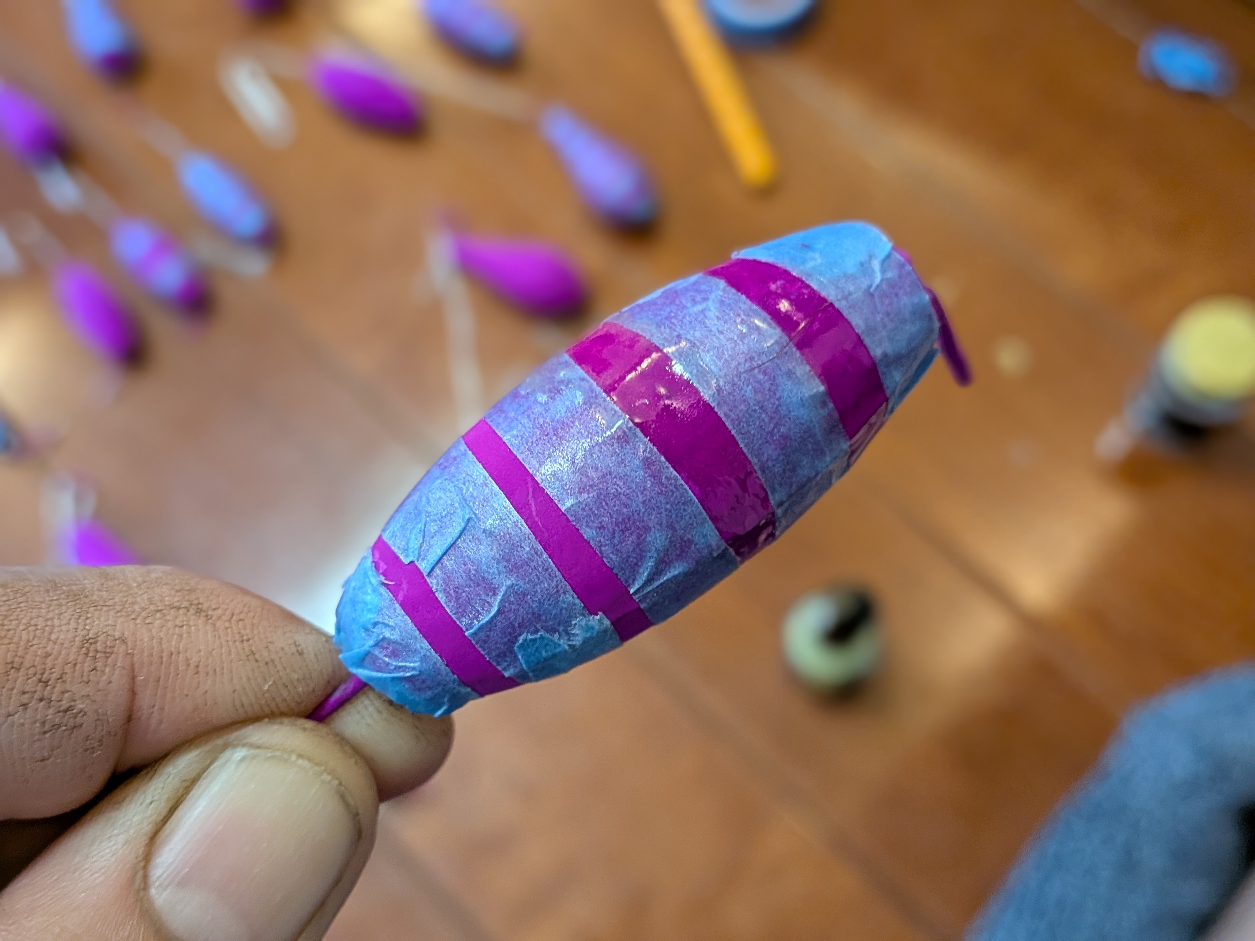 サーベルカブラオモリ塗装 夜光塗料塗装前