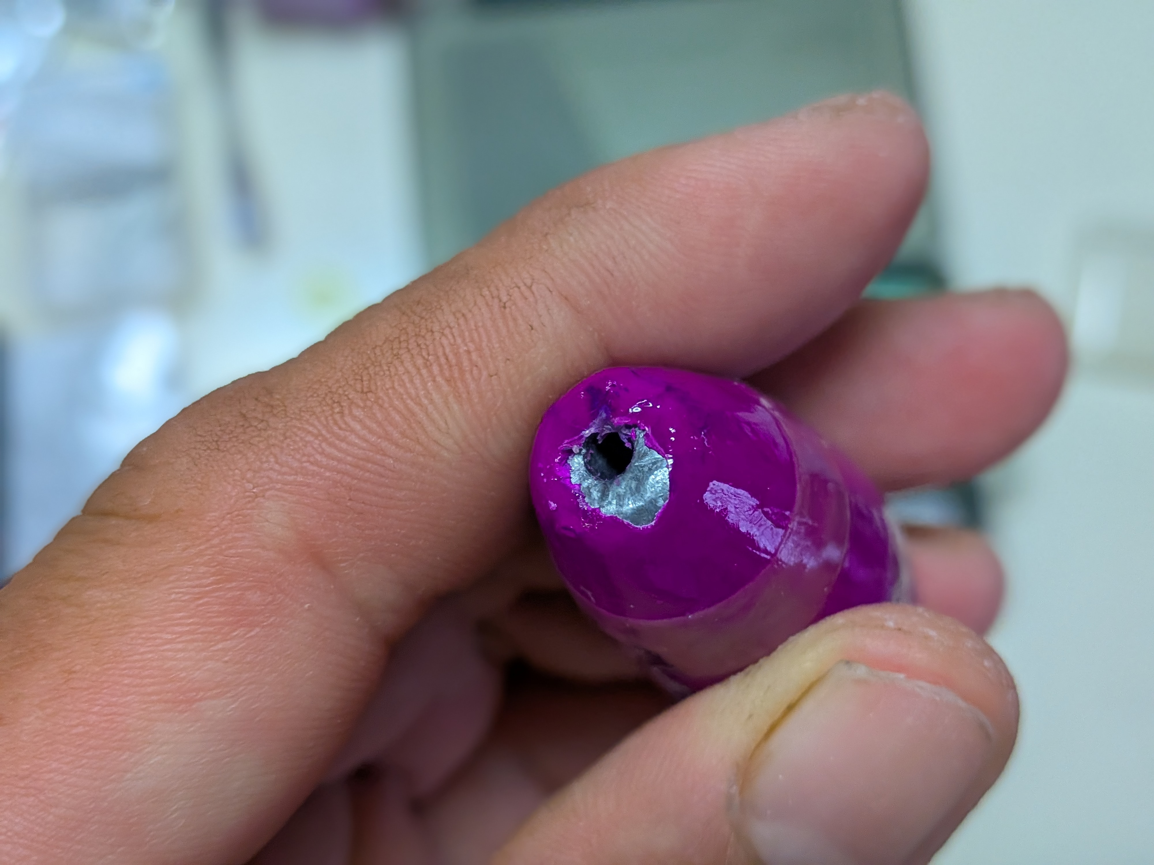 サーベルカブラオモリ塗装 トップコートから剥げた