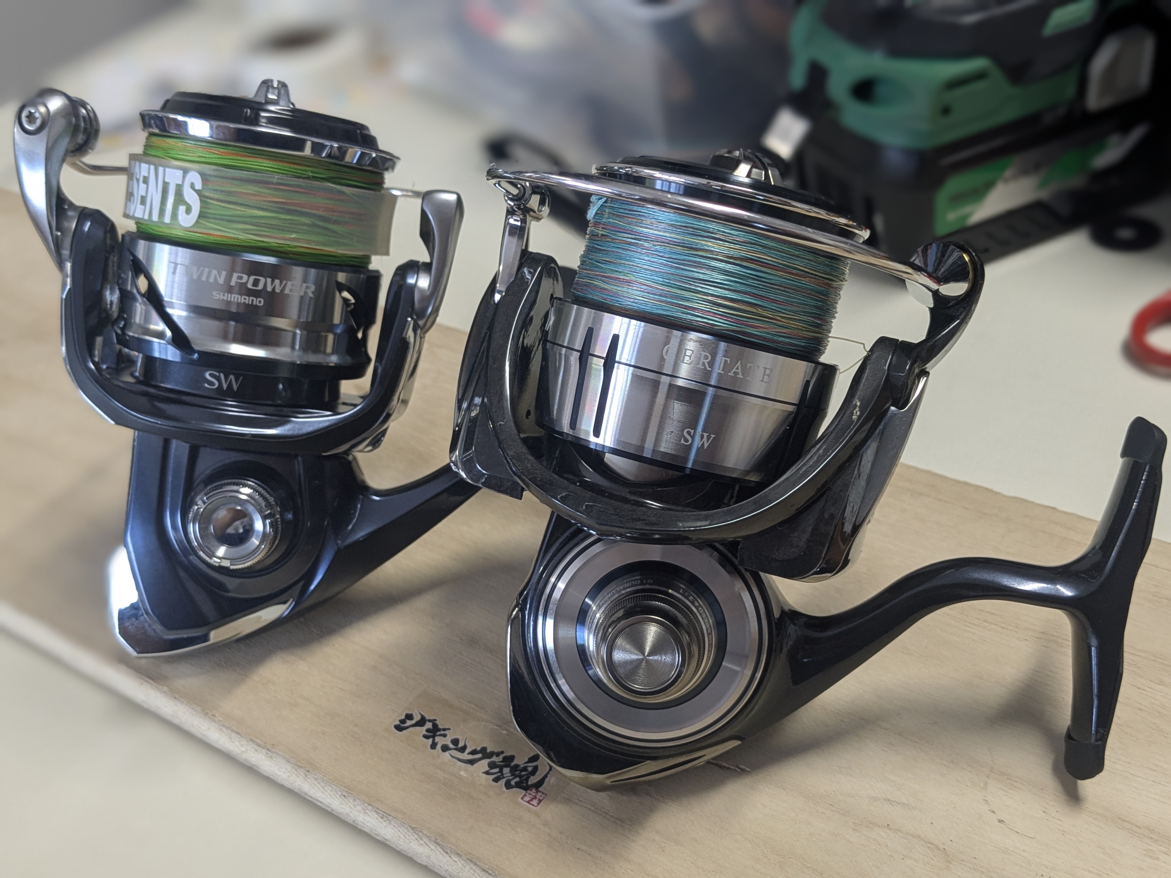 2025年1月11日　浜名湖沖ブリトップ　使用予定のリール2台