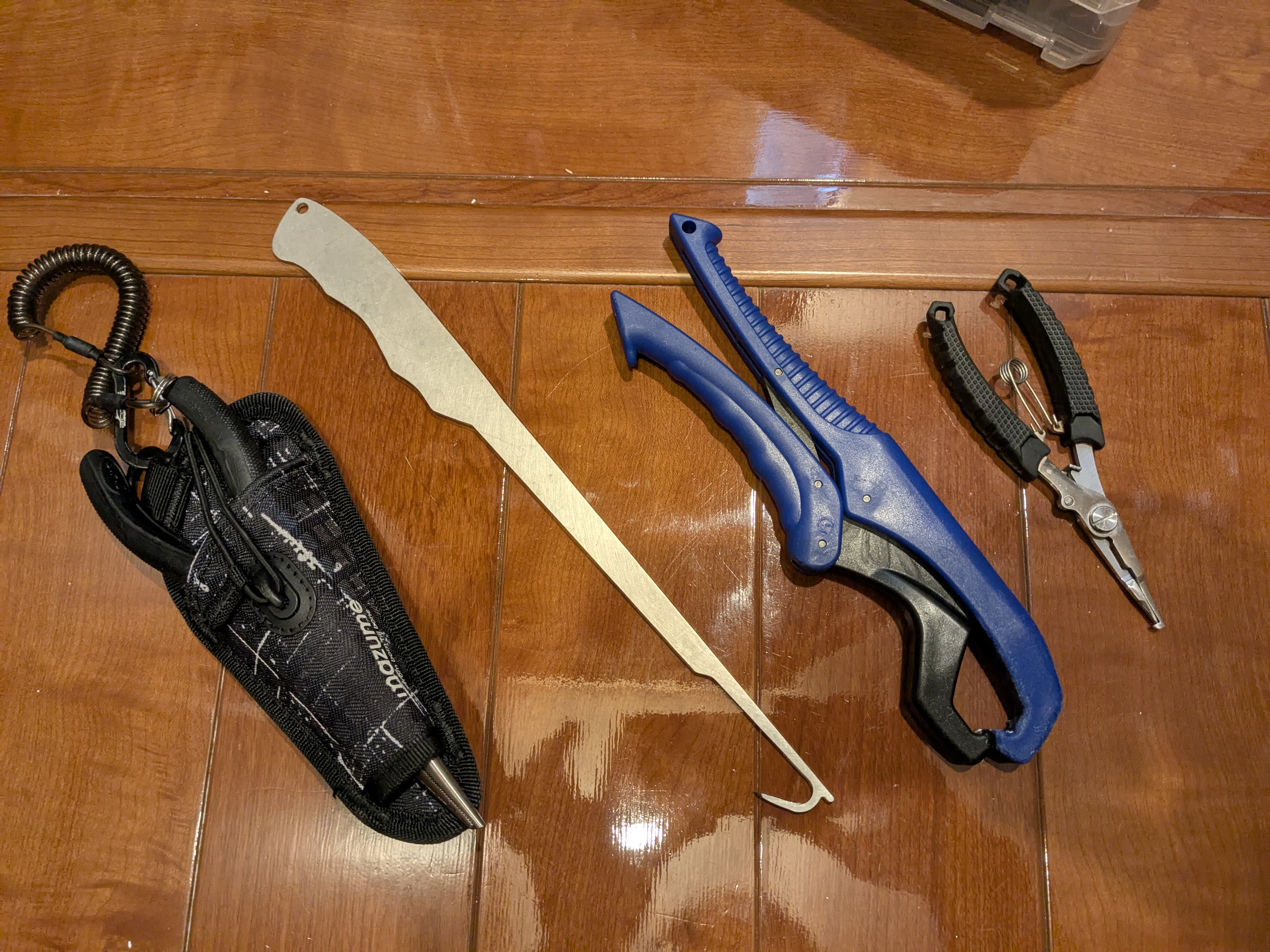 2025年1月11日　浜名湖沖ブリトップ　道具類