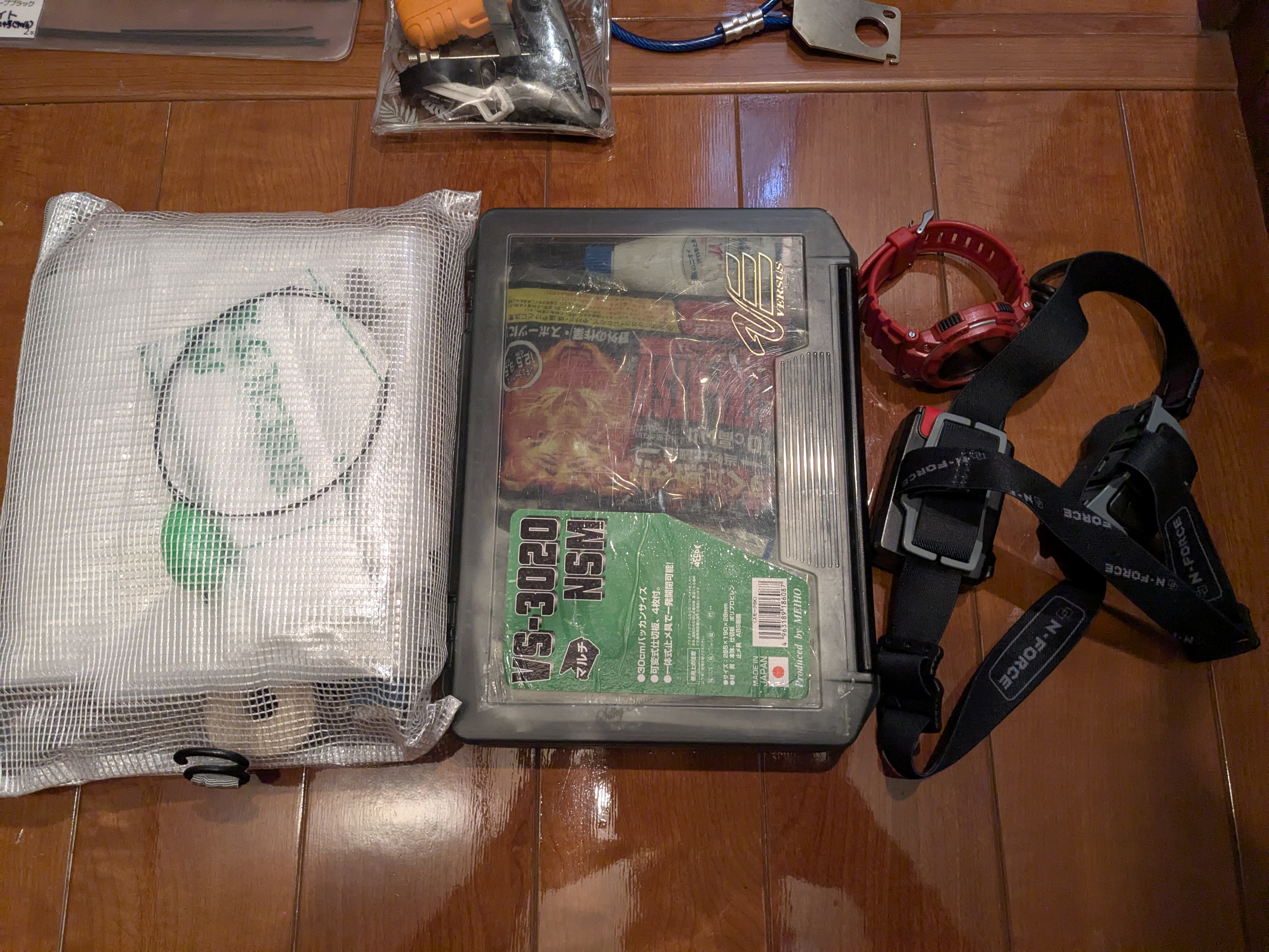 2025年1月11日　浜名湖沖ブリトップ　いつも持って行く物