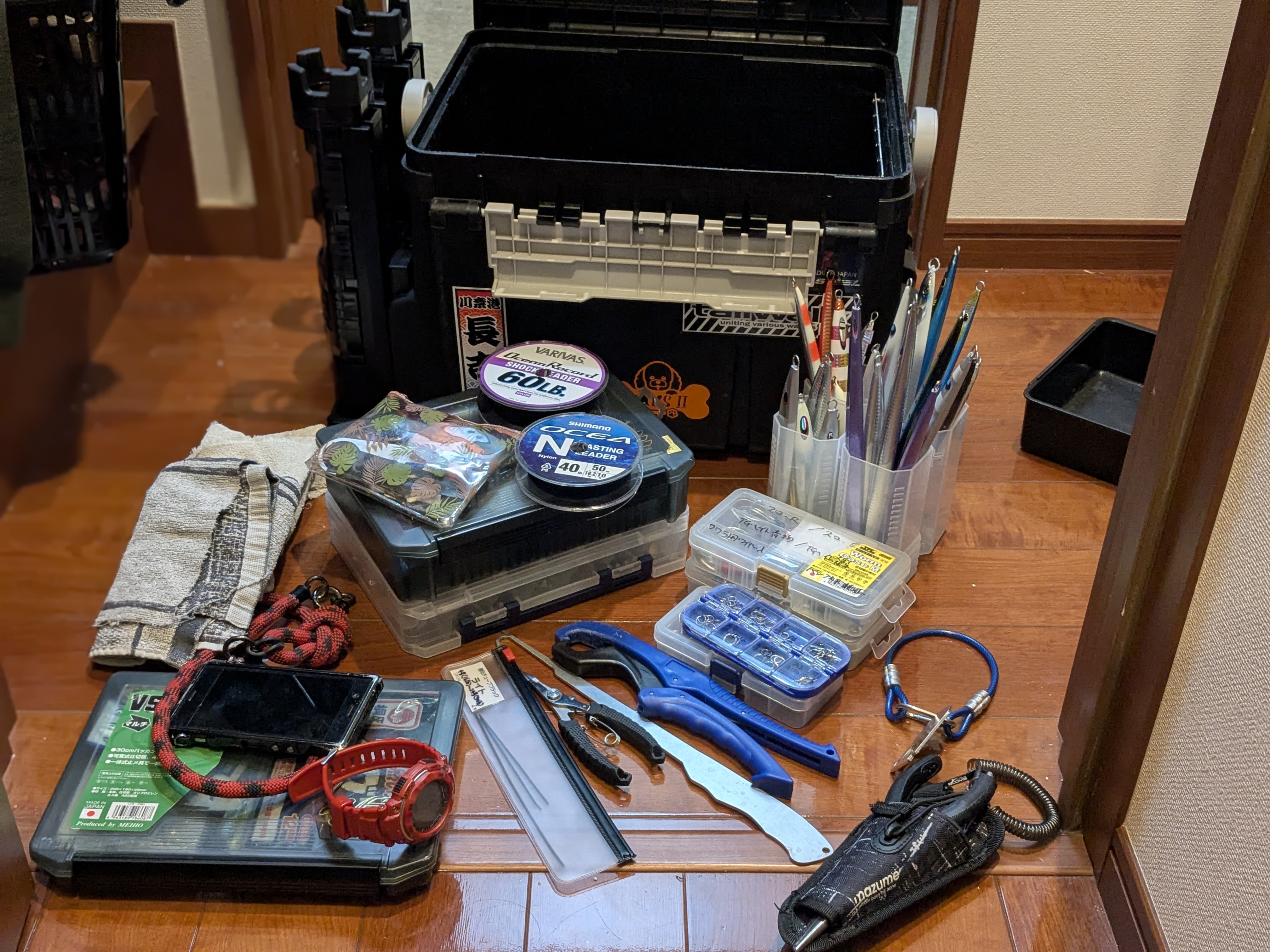 2025年1月11日　浜名湖沖ブリトップ　再度荷造り