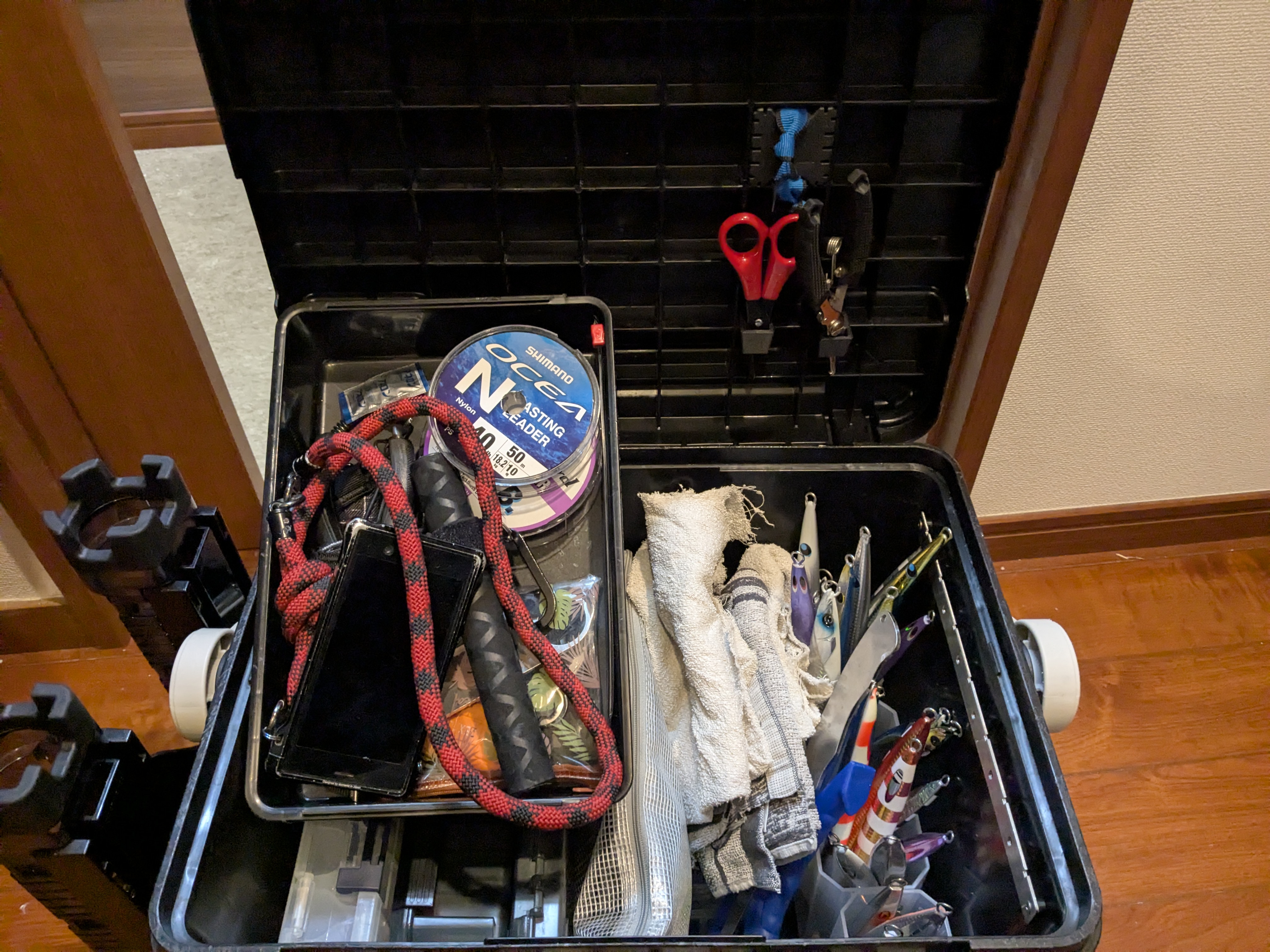 2025年1月11日　浜名湖沖ブリトップ　再度荷造り一式