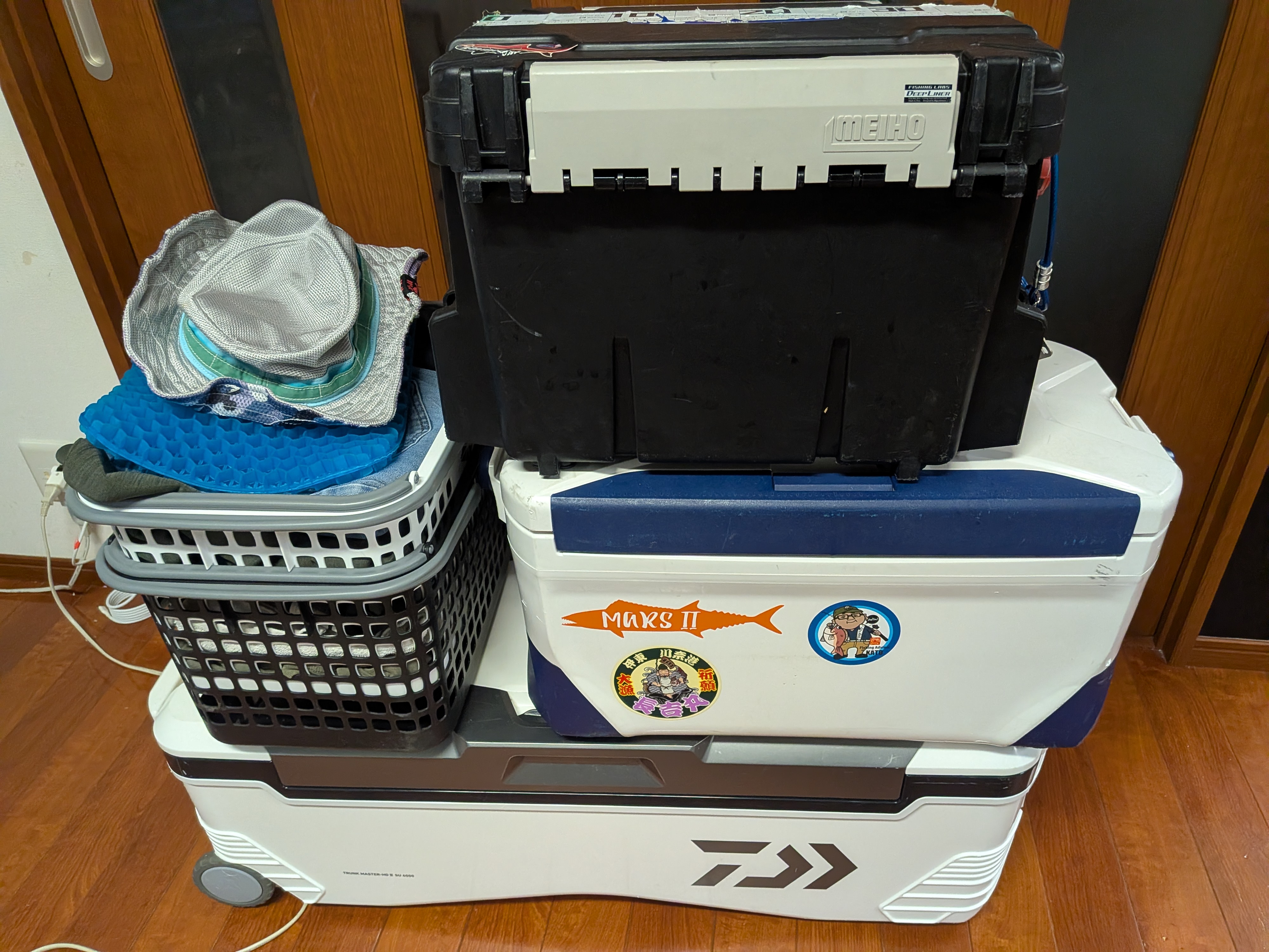 2025年11月3日　平塚沖　コマセキハダ
荷物一式