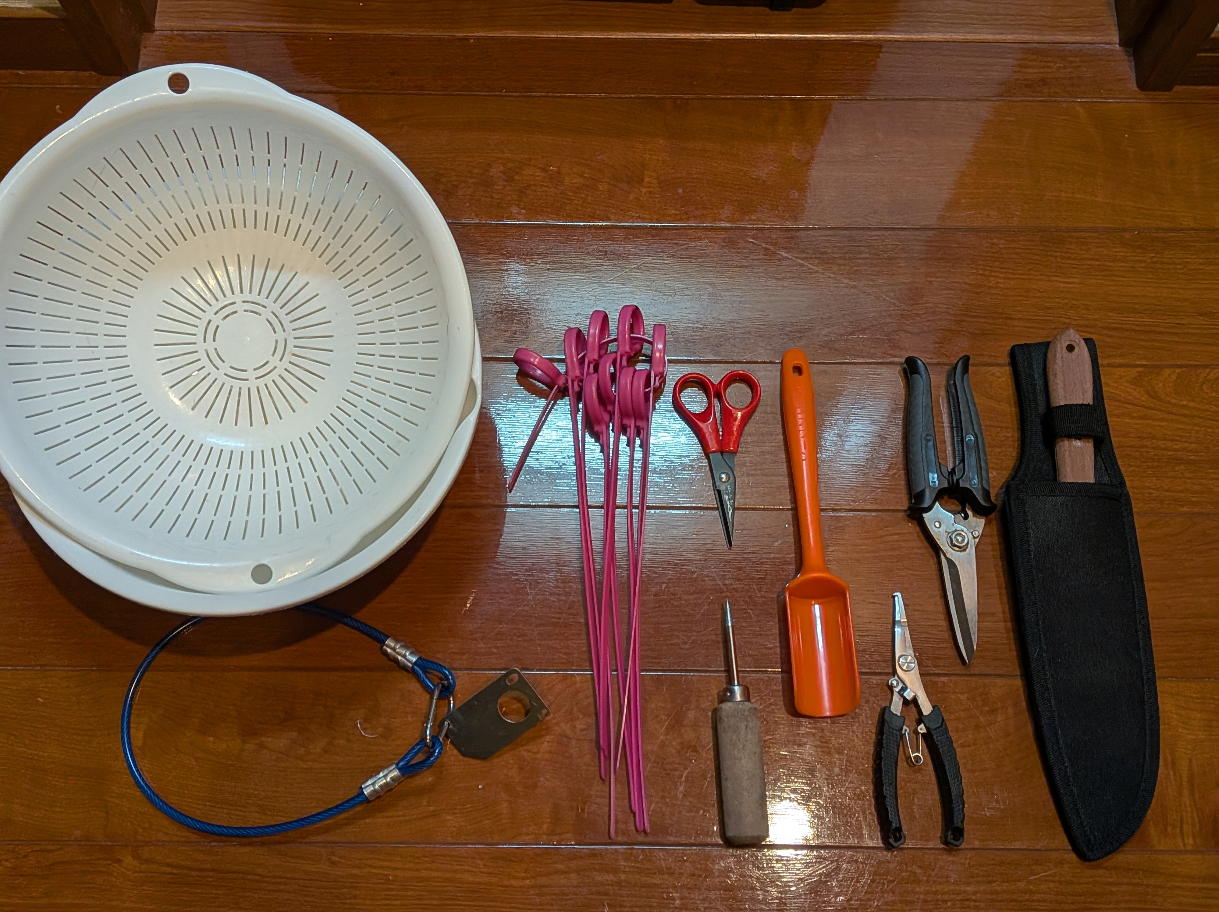 2025年11月3日　平塚沖　コマセキハダ
道具類一式