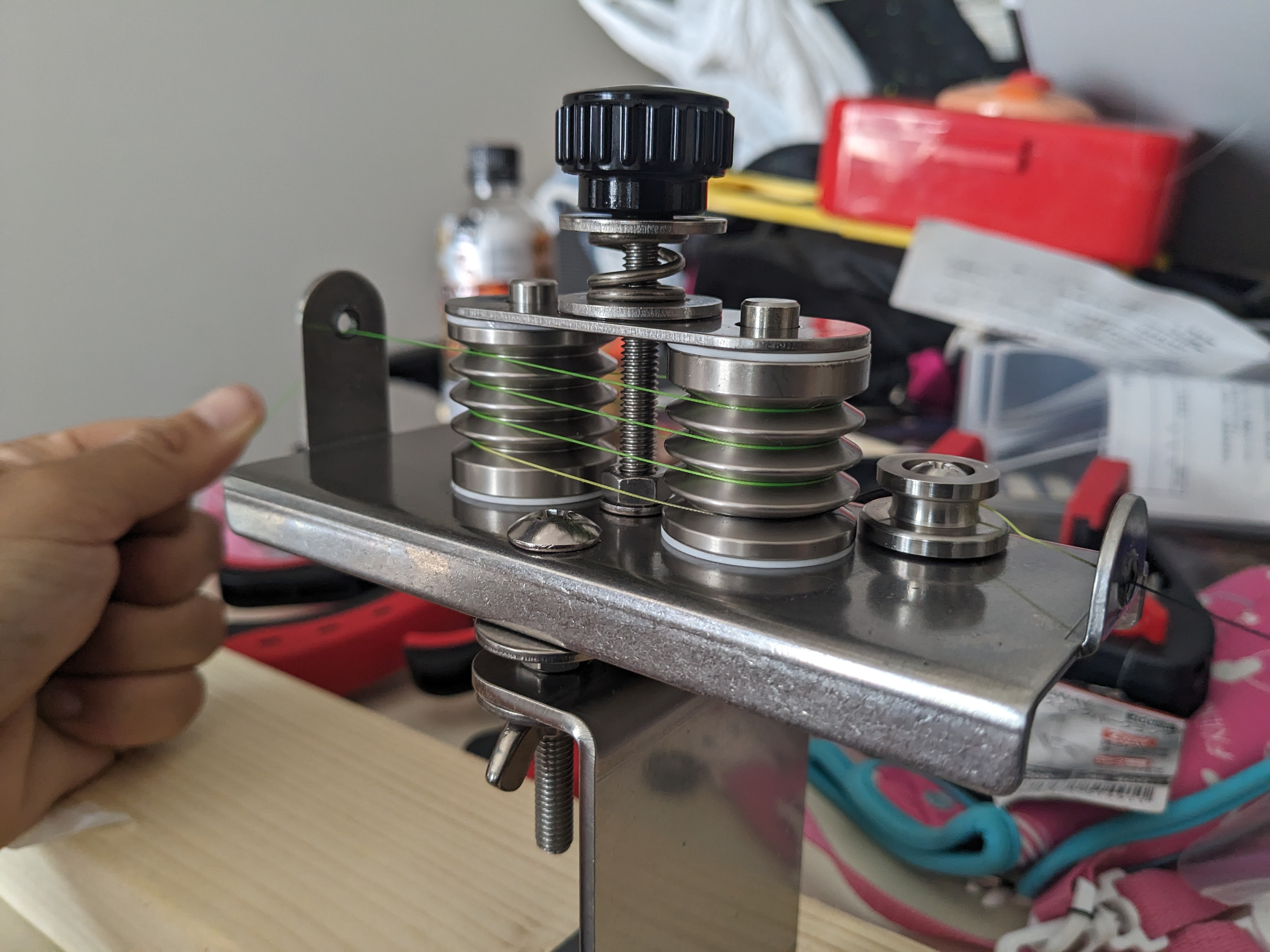 23年12月17日　ミヤマエのラインテンショナー使用風景