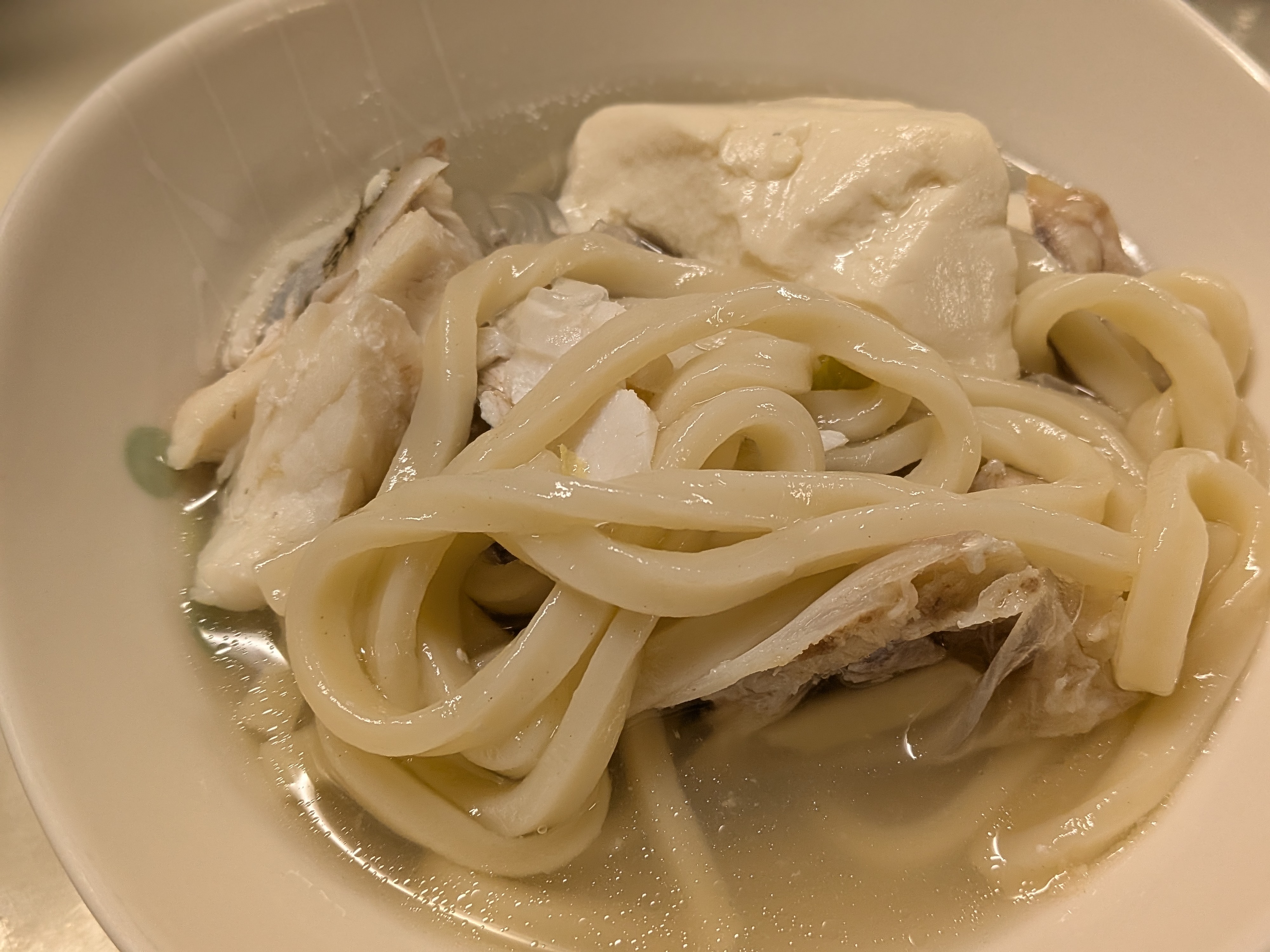 2025年12月13日　オオスジハタのうどん