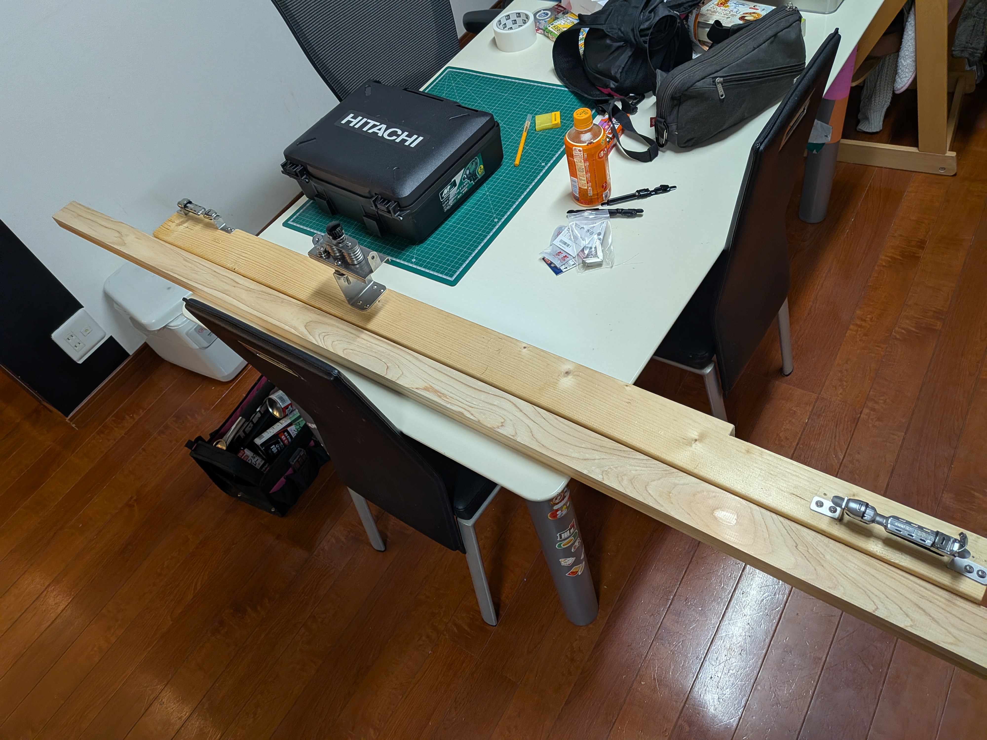 26年1月21日　ベース木材の長さ比較