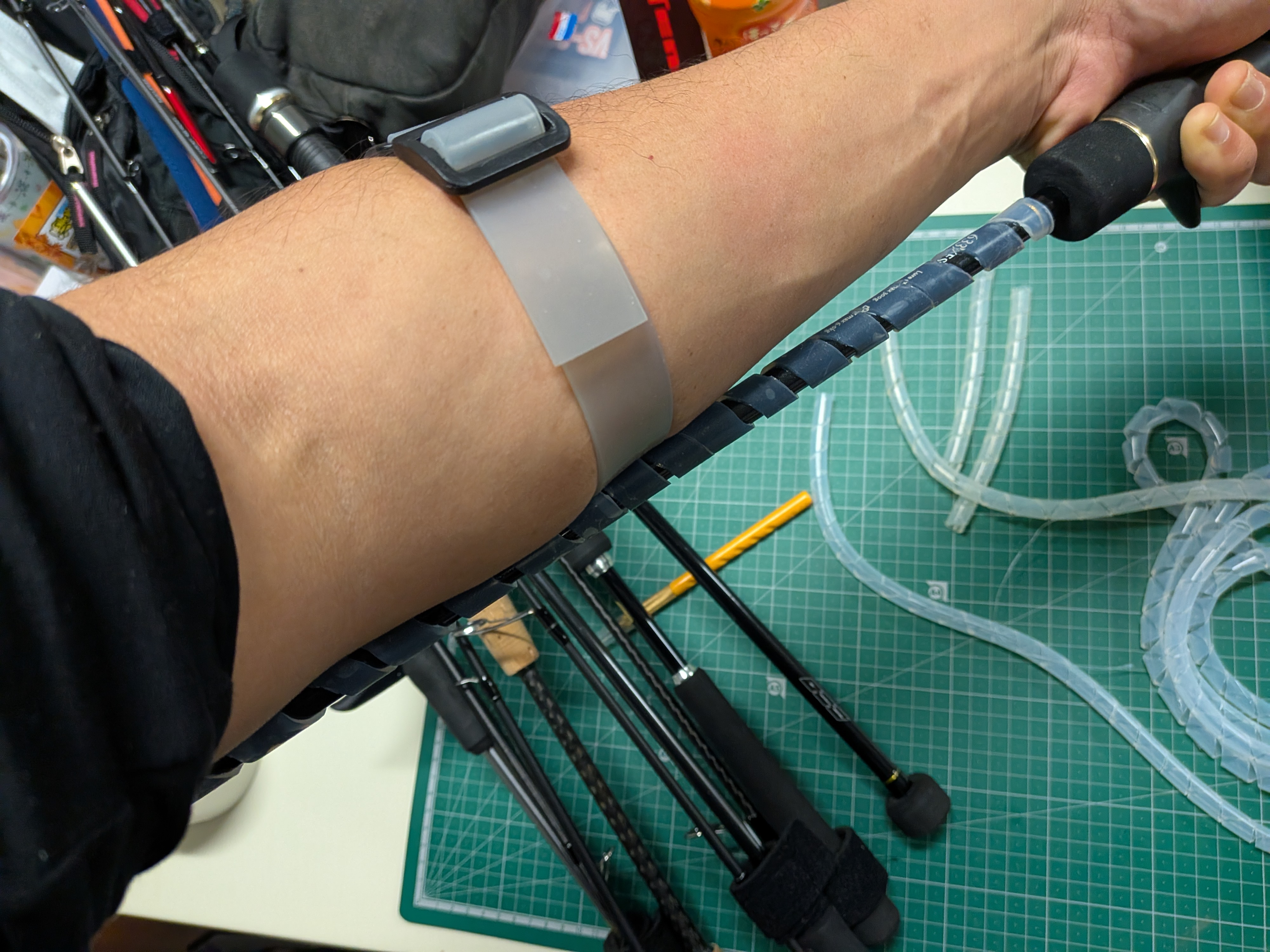 2026年1月3日　ロッドプロテクターとシリコンバンドのフィッティング