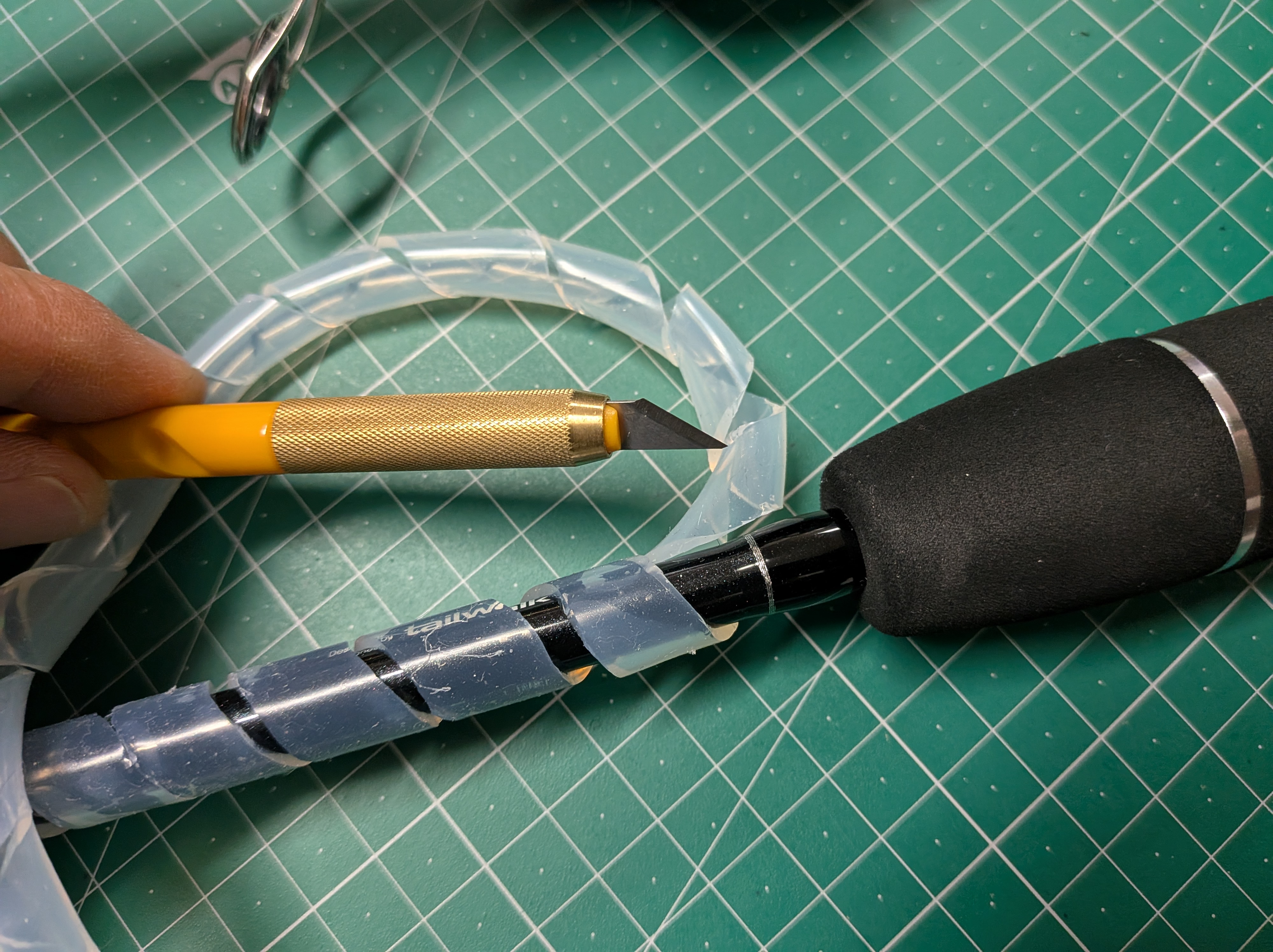 2026年1月3日　ロッドに合わせて切断