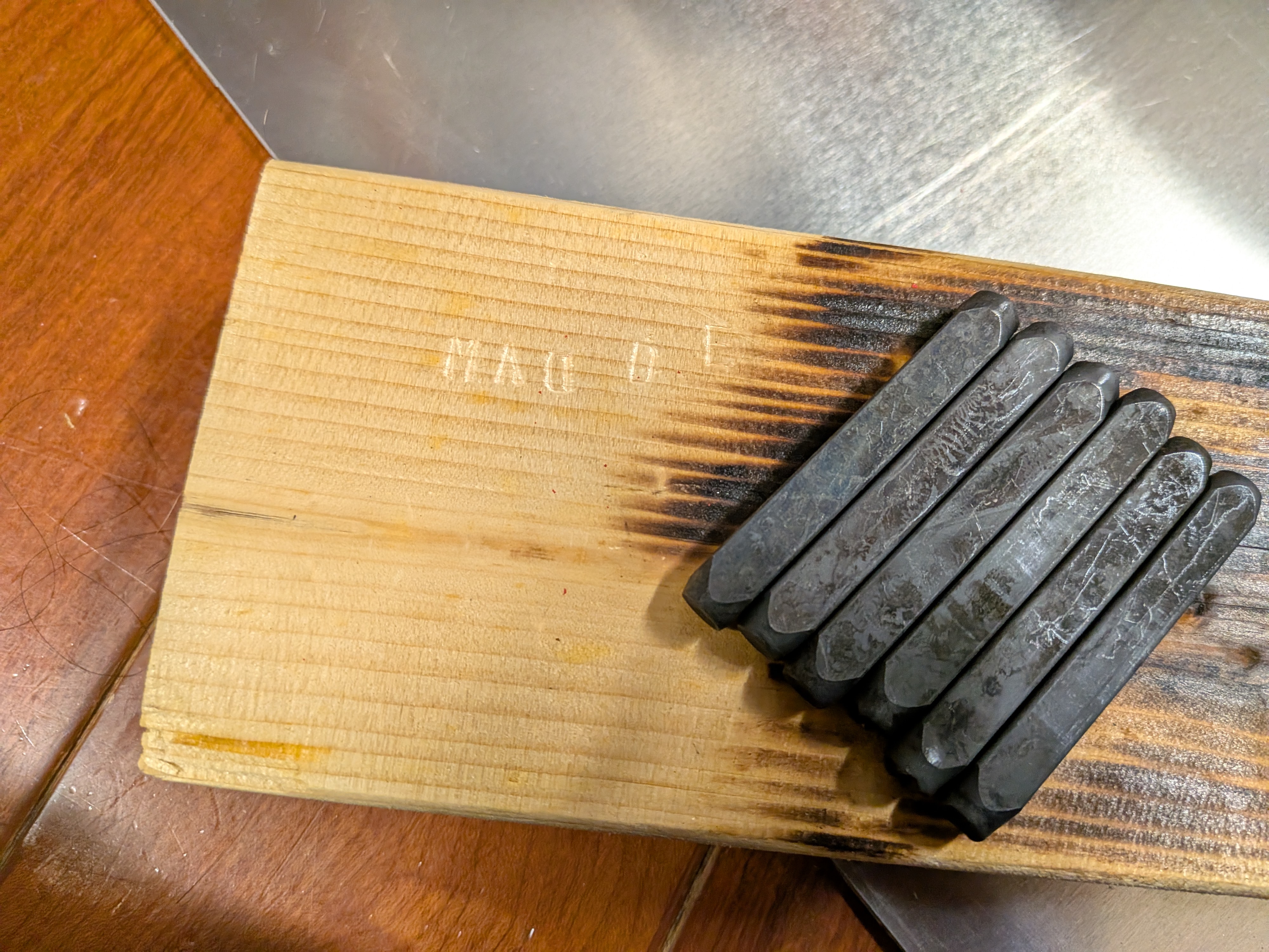 26年2月6日　打刻印の試し打ち