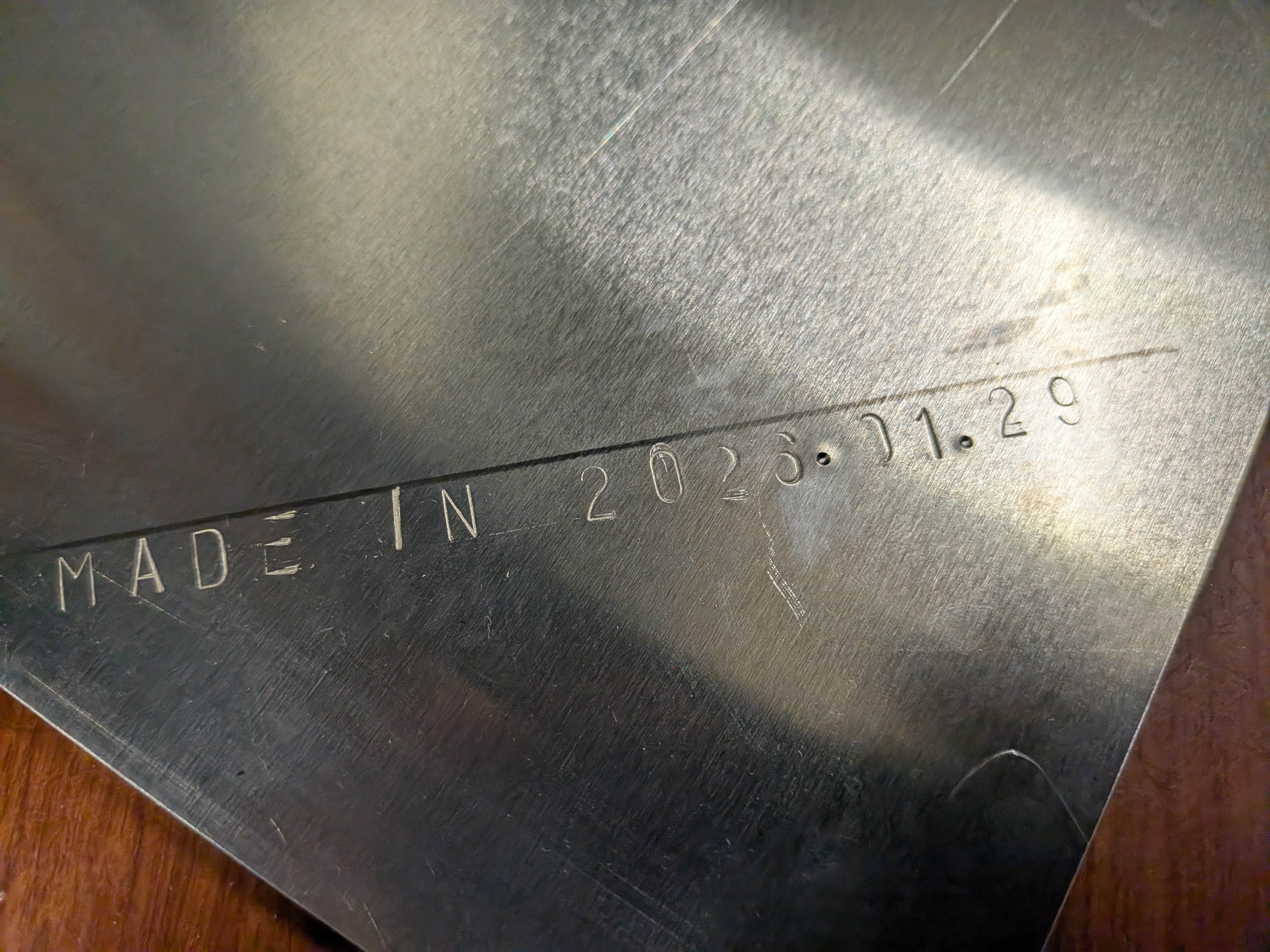 26年2月6日　練習で刻んだ製造年月日