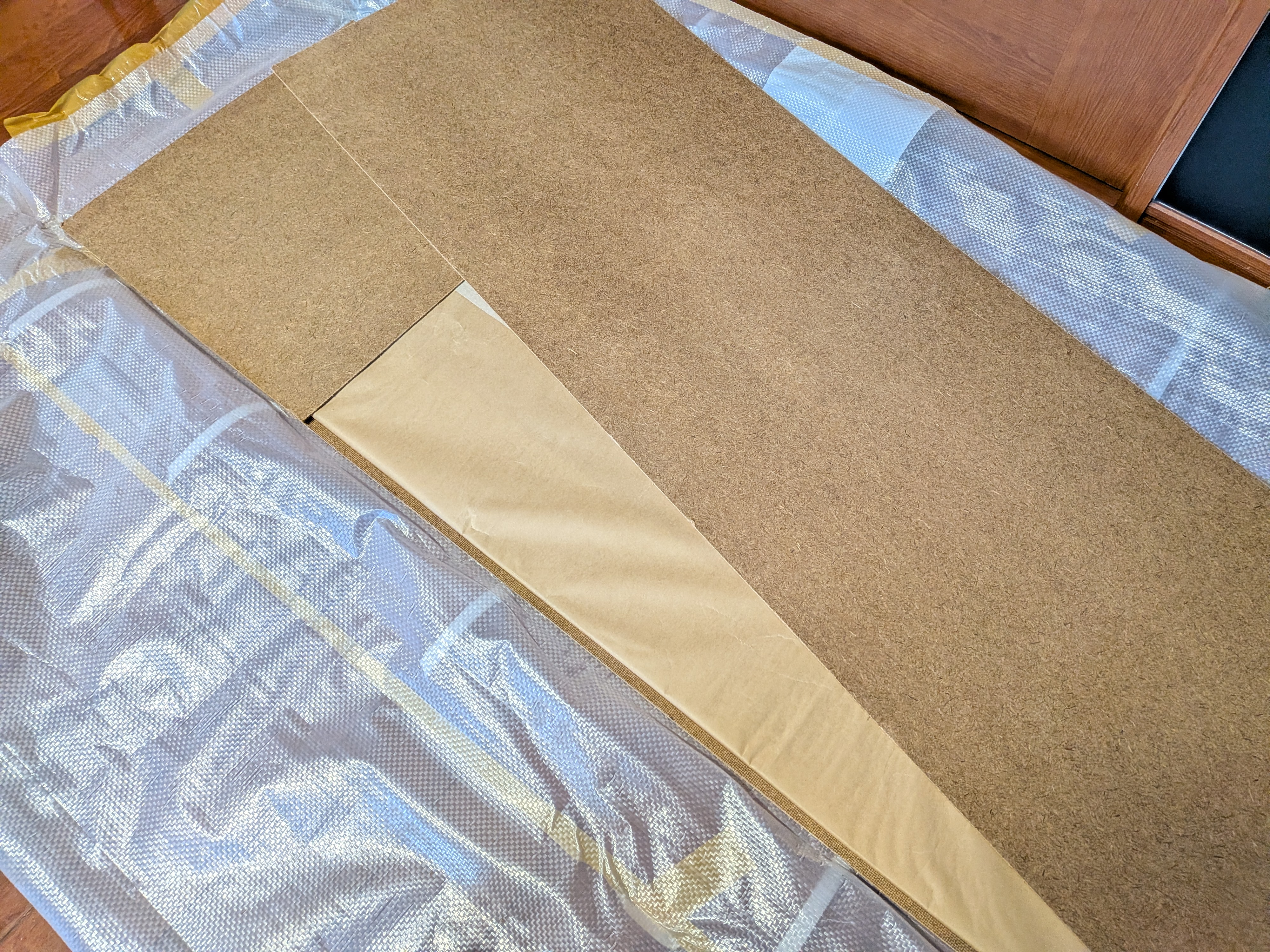 26年2月6日　アルミ板の養生