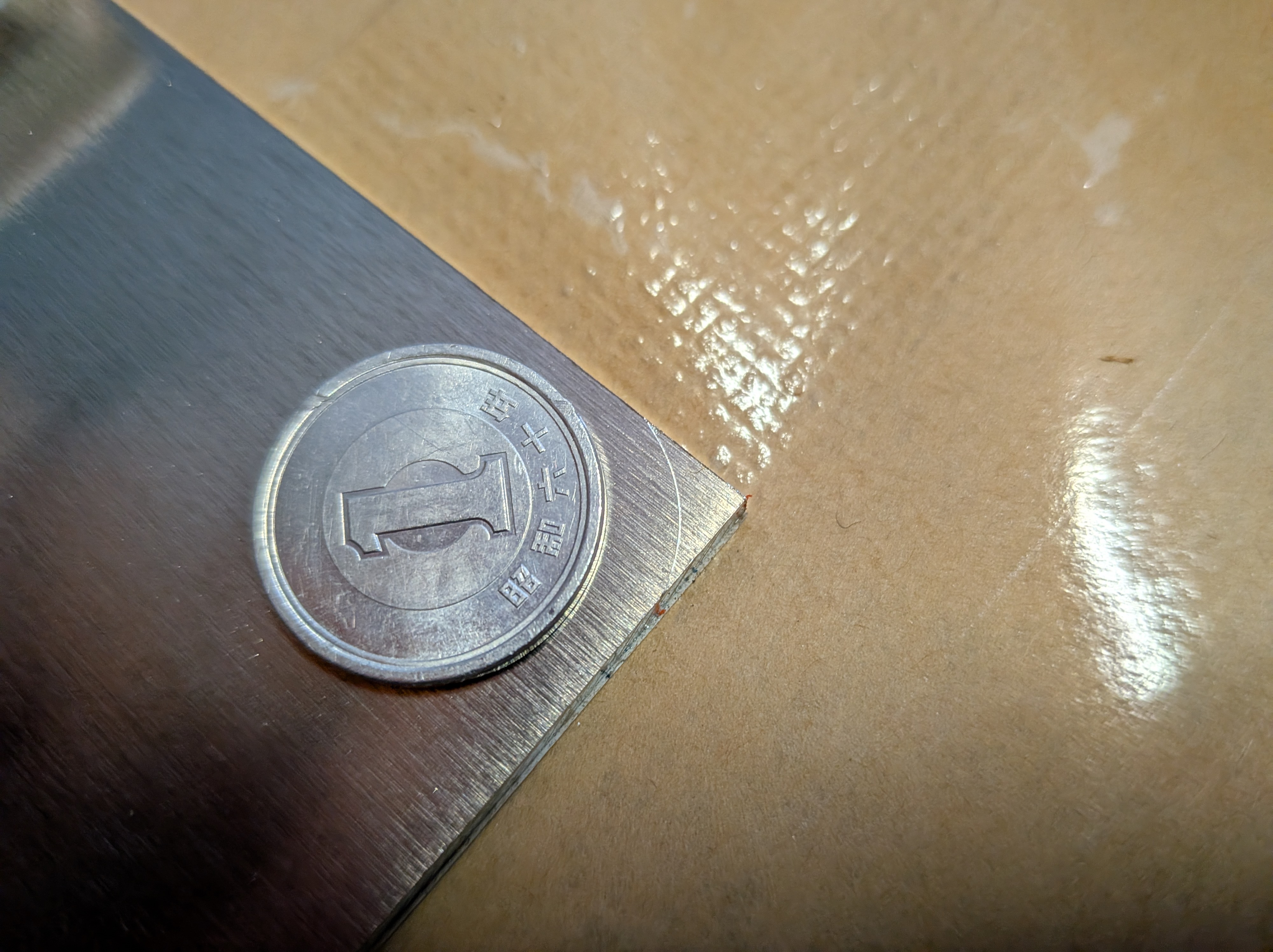 26年2月6日　コーナーRのケガキ線