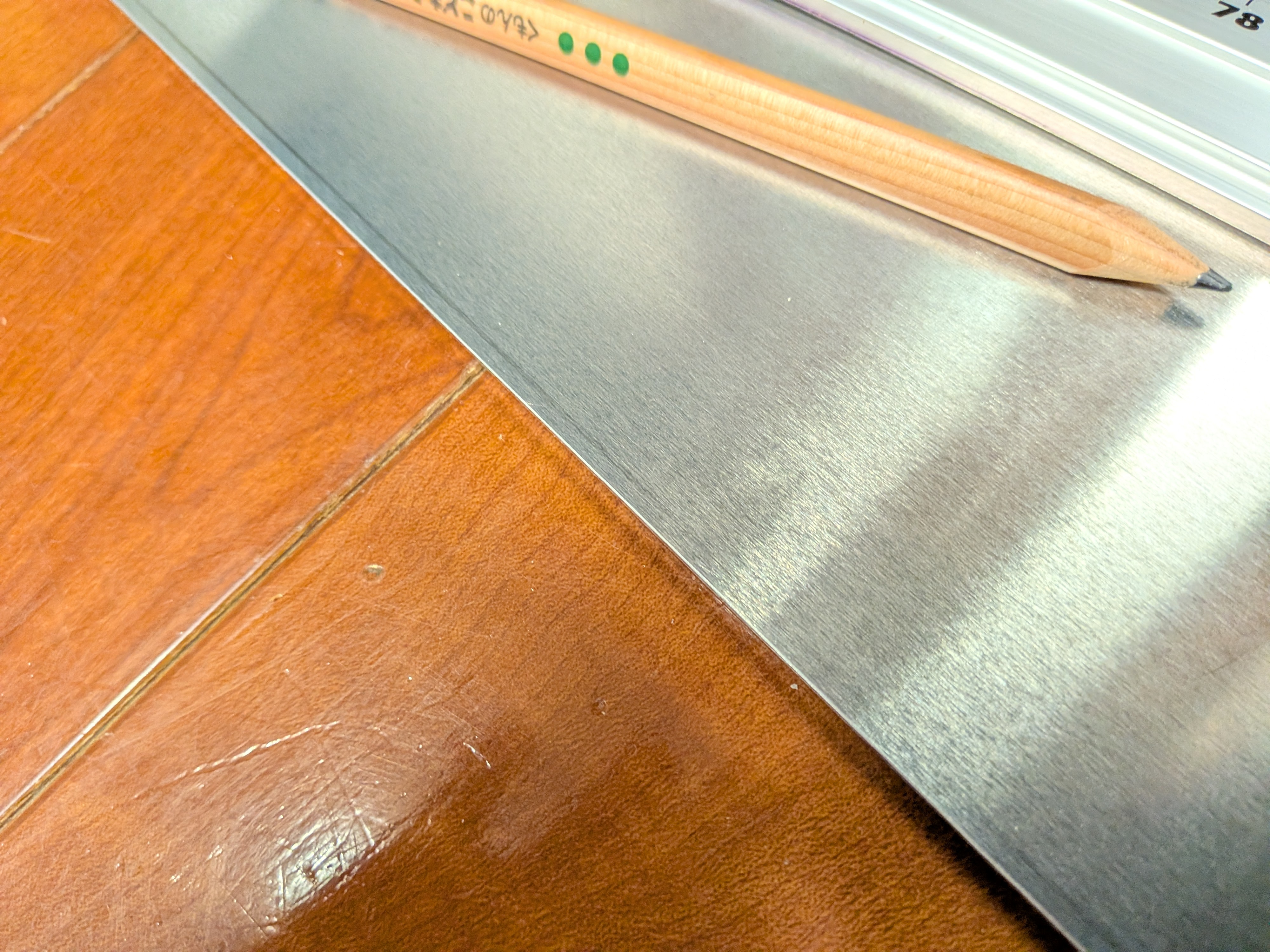 26年2月6日　鉛筆でライン引き