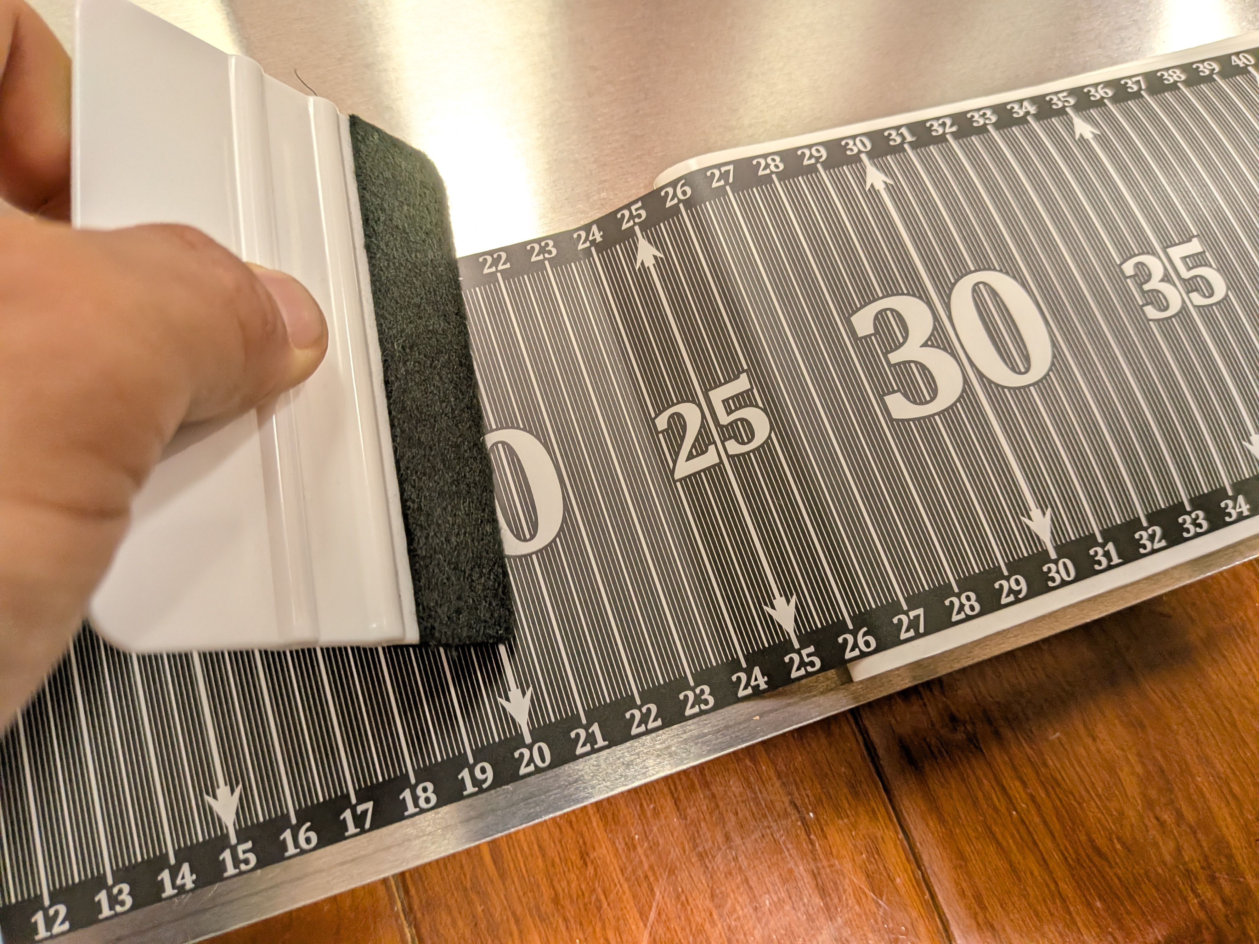 26年2月6日　スキージーを使うと綺麗に仕上がる