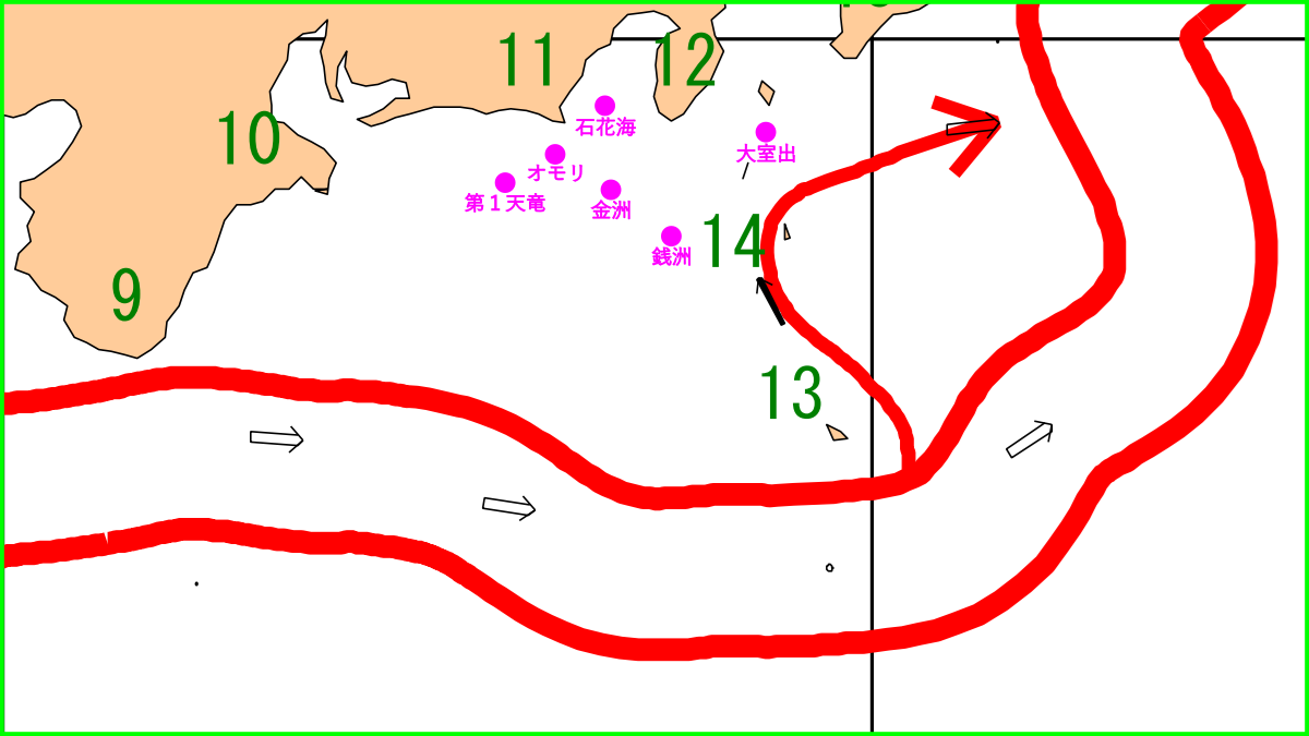 26年1月環境まとめ　黒潮の第3週