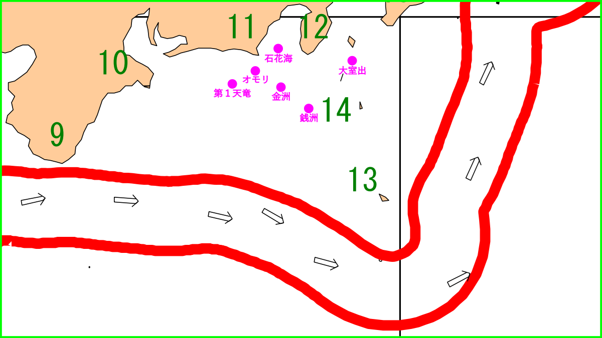 26年1月環境まとめ　黒潮の第4週