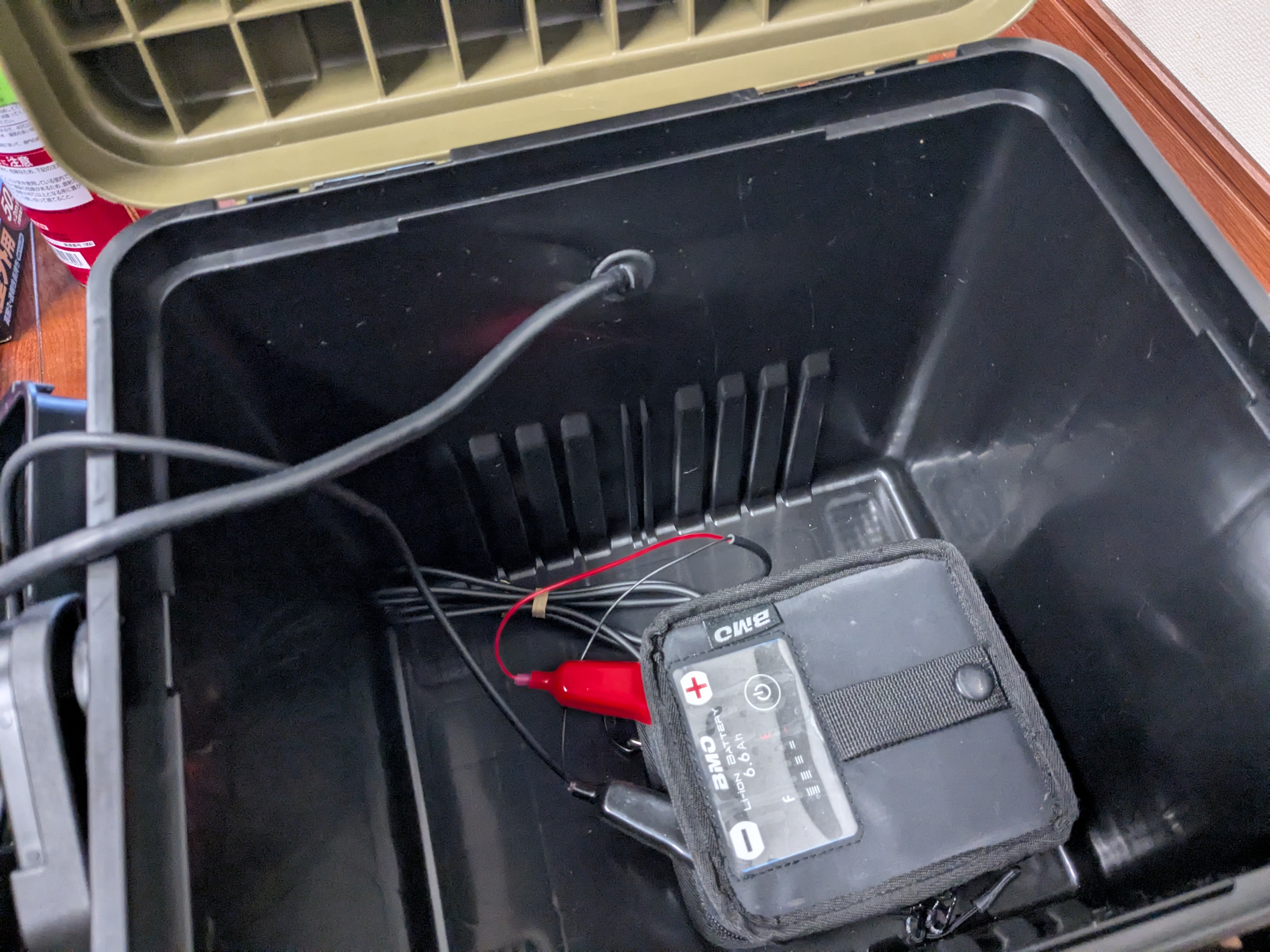 25年5月25日　振動子ケーブル仮設置