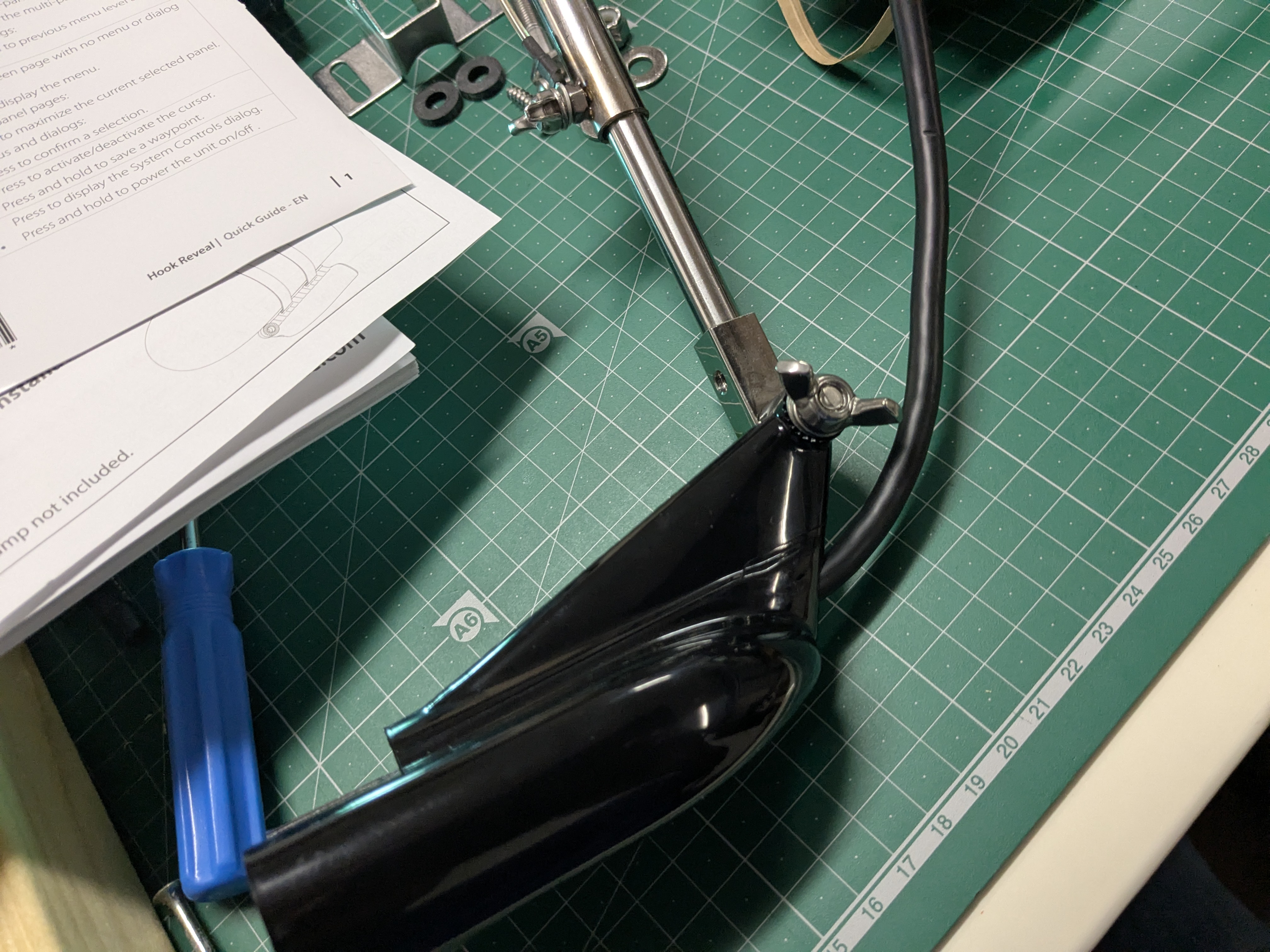 25年5月25日　振動子ポールへの取り付け