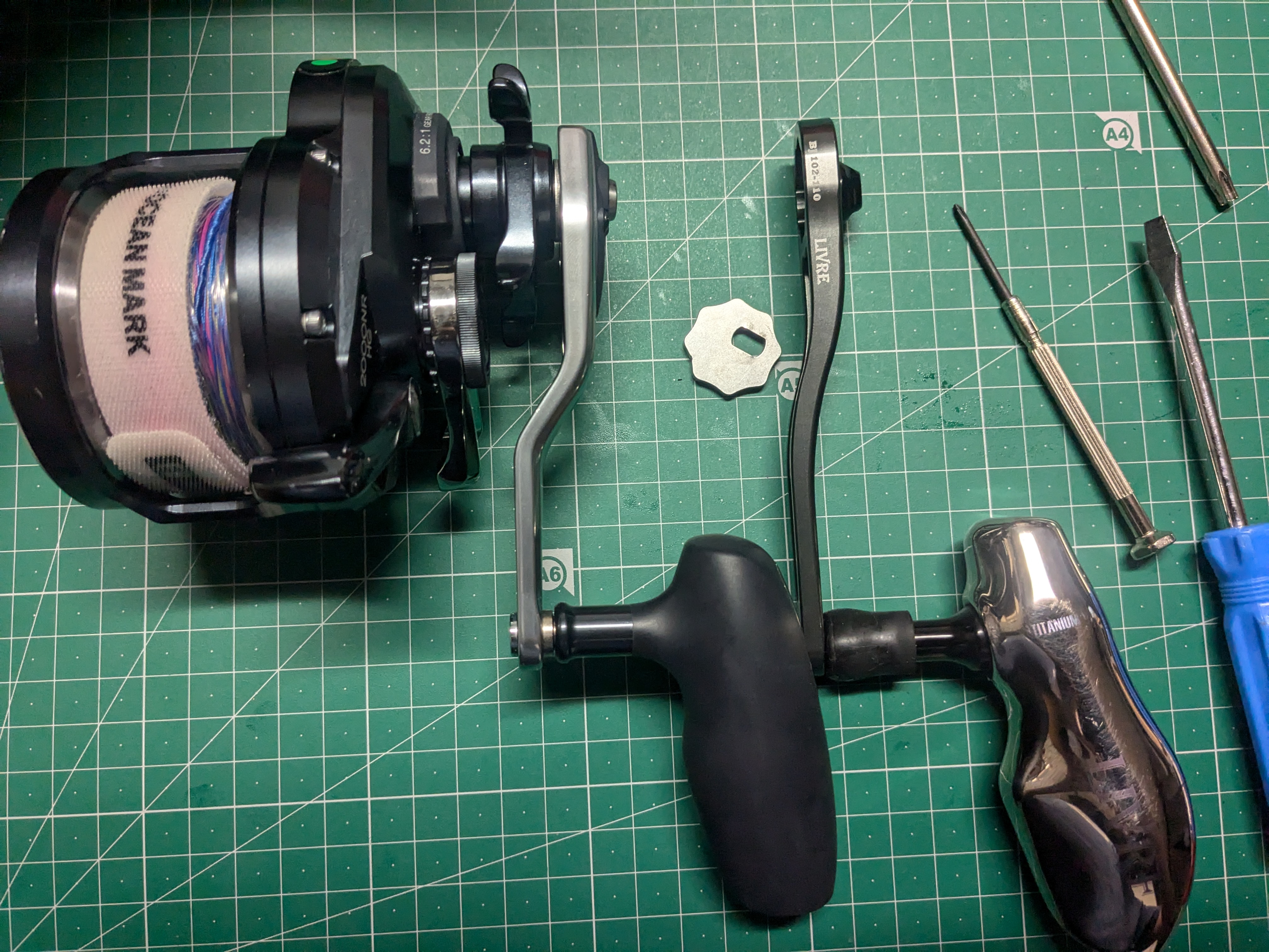 25年2月2日　オシアジガーのハンドル交換完了