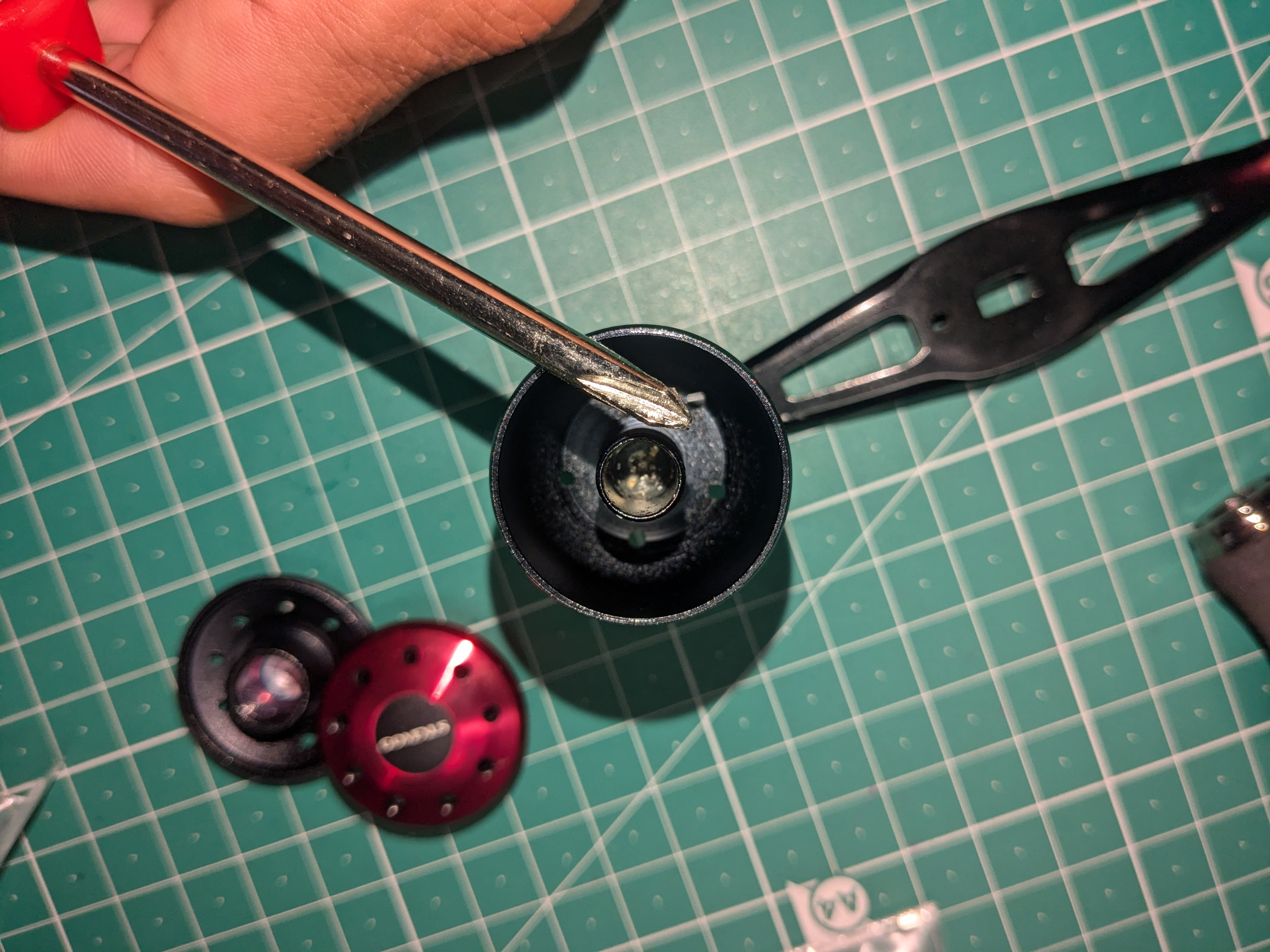 25年2月2日　社外品ノブ取り外し