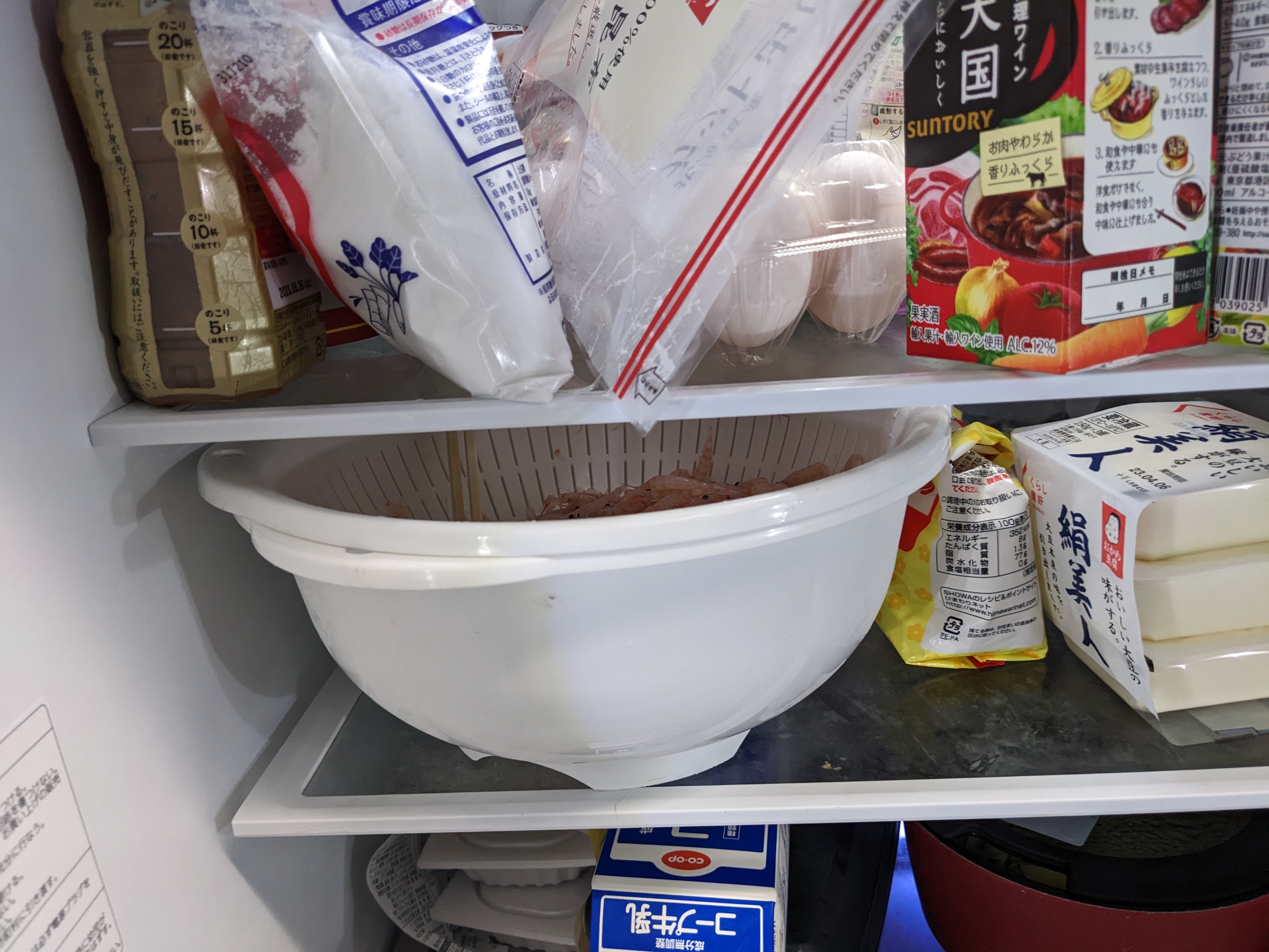 付けエサ自作 オキアミ加工 味醂切り