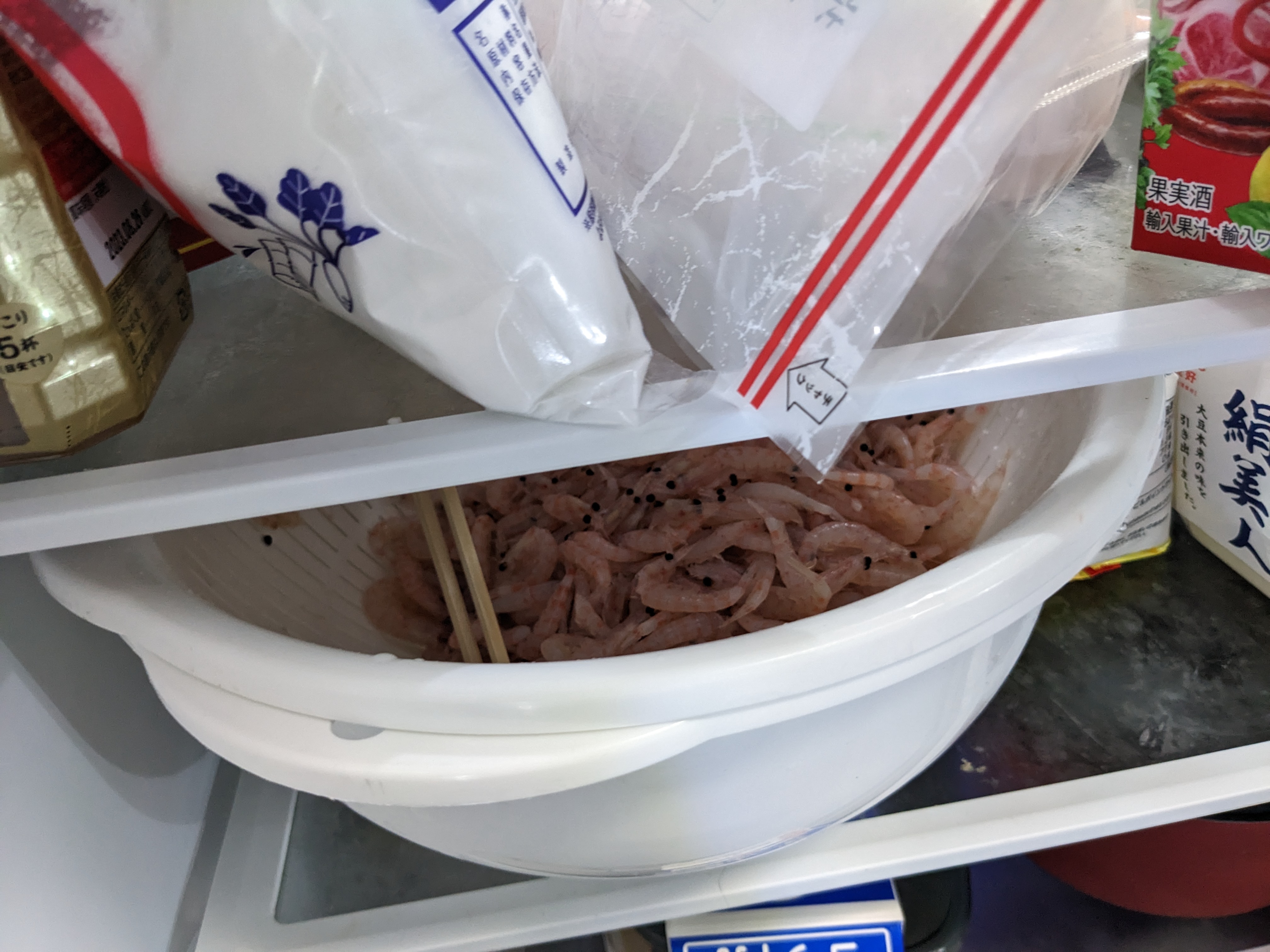 付けエサ自作 オキアミ加工 脱水
